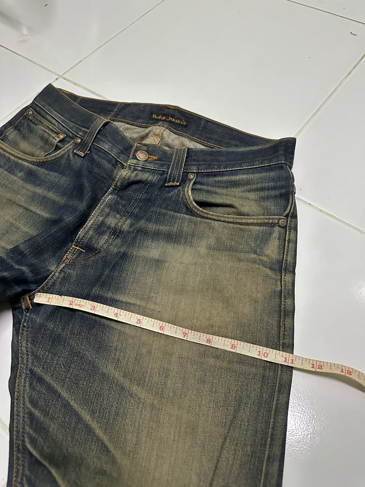 Nudie Jeans 32x30 Nudie distressed denim jeans Size US 32 / EU 48 - 10 Thumbnail