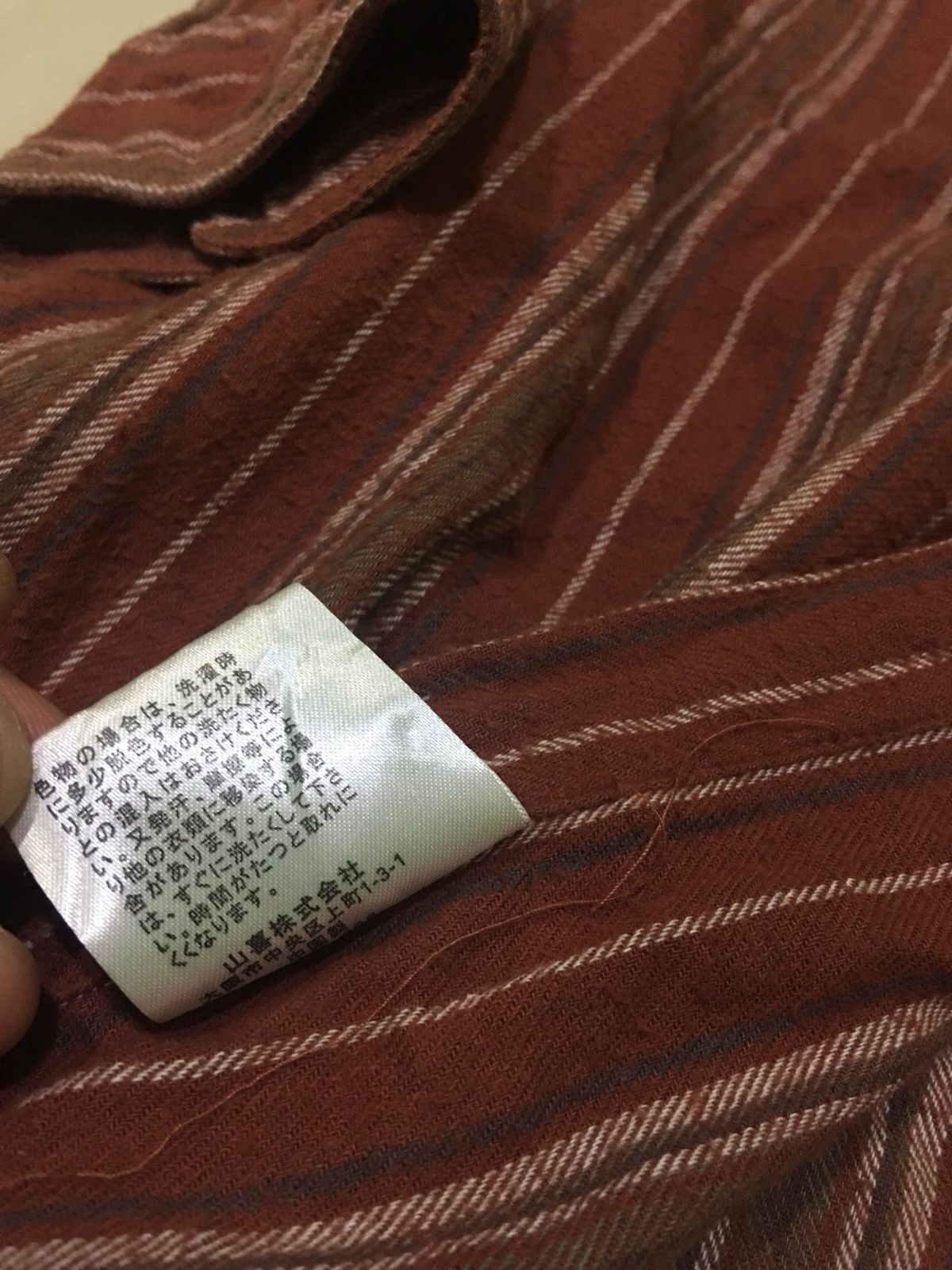 Japanese Brand × Kansai Yamamoto Kansai Yamamoto Jeans Flanel Japanese Brand Button Up Shirt Size US L / EU 52-54 / 3 - 5 Thumbnail