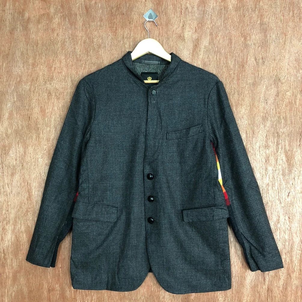Japanese Brand DL A Japan Navajo Grey Jacket art cardigan #c815 Size US M / EU 48-50 / 2 - 14 Thumbnail