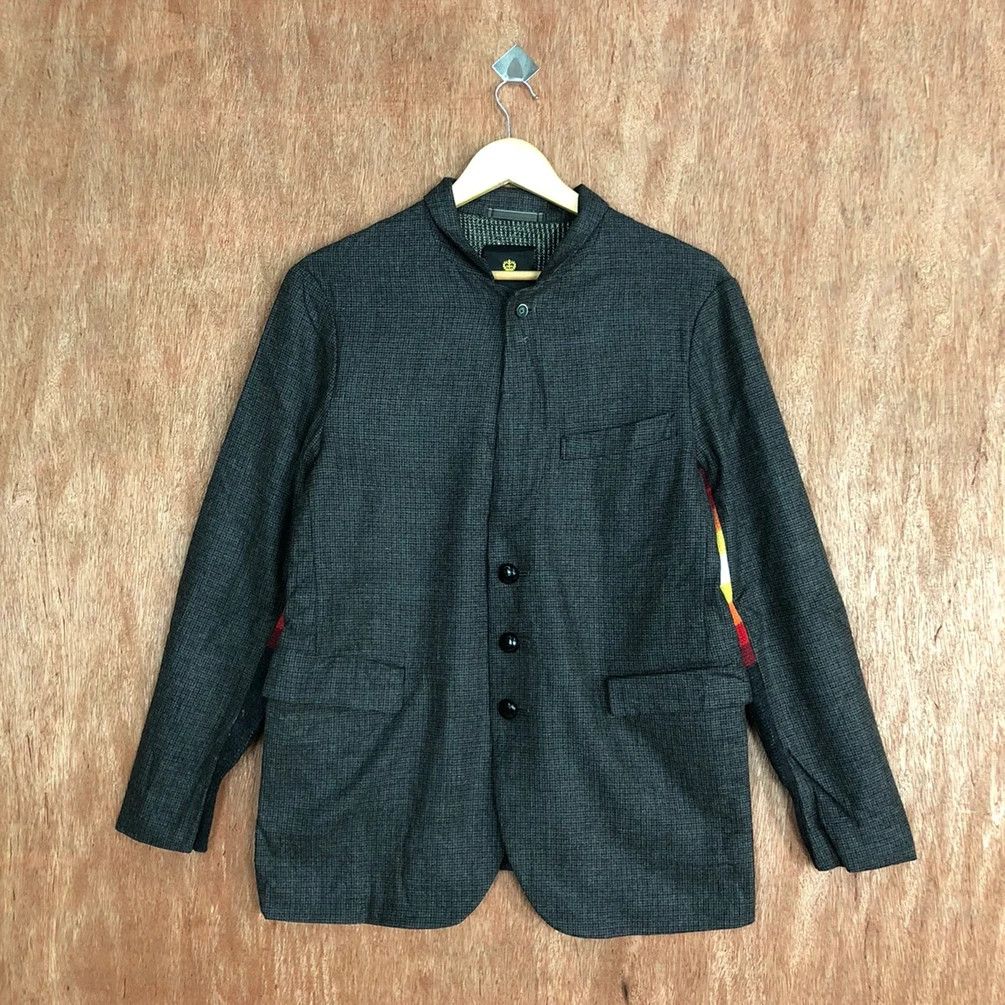 Japanese Brand DL A Japan Navajo Grey Jacket art cardigan #c815 Size US M / EU 48-50 / 2 - 12 Thumbnail