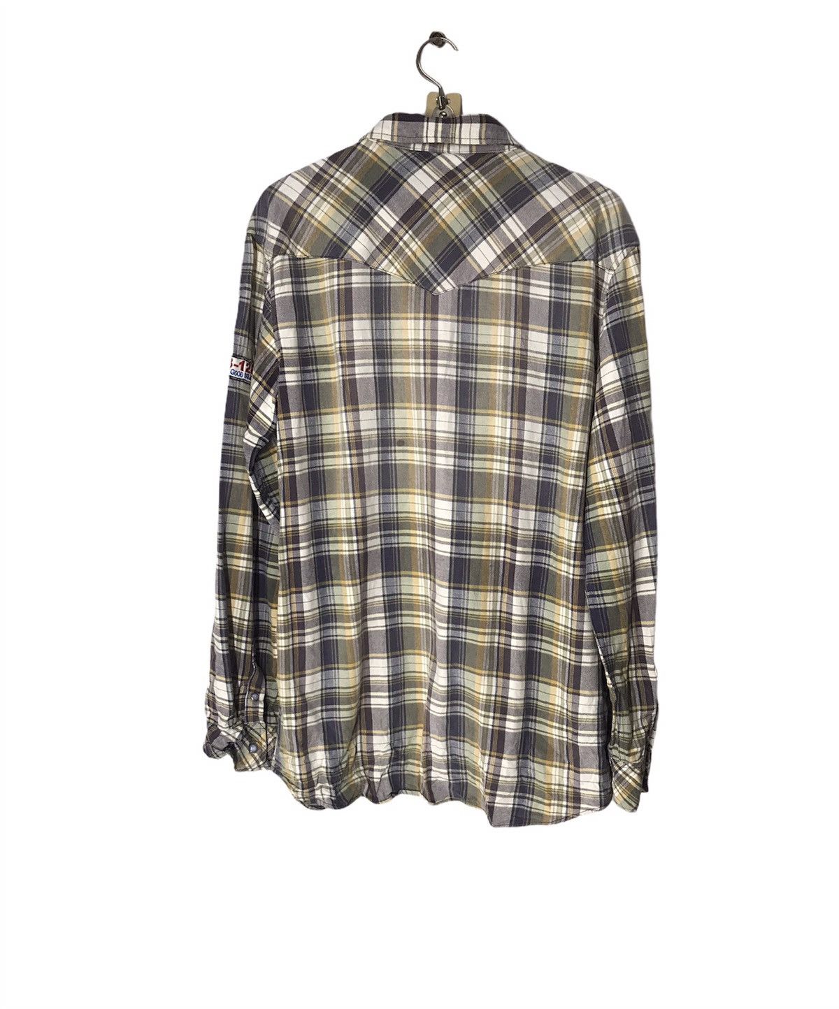 Flannel × Japanese Brand Roushette cotton flannel buttom up with patches Size US L / EU 52-54 / 3 - 2 Thumbnail