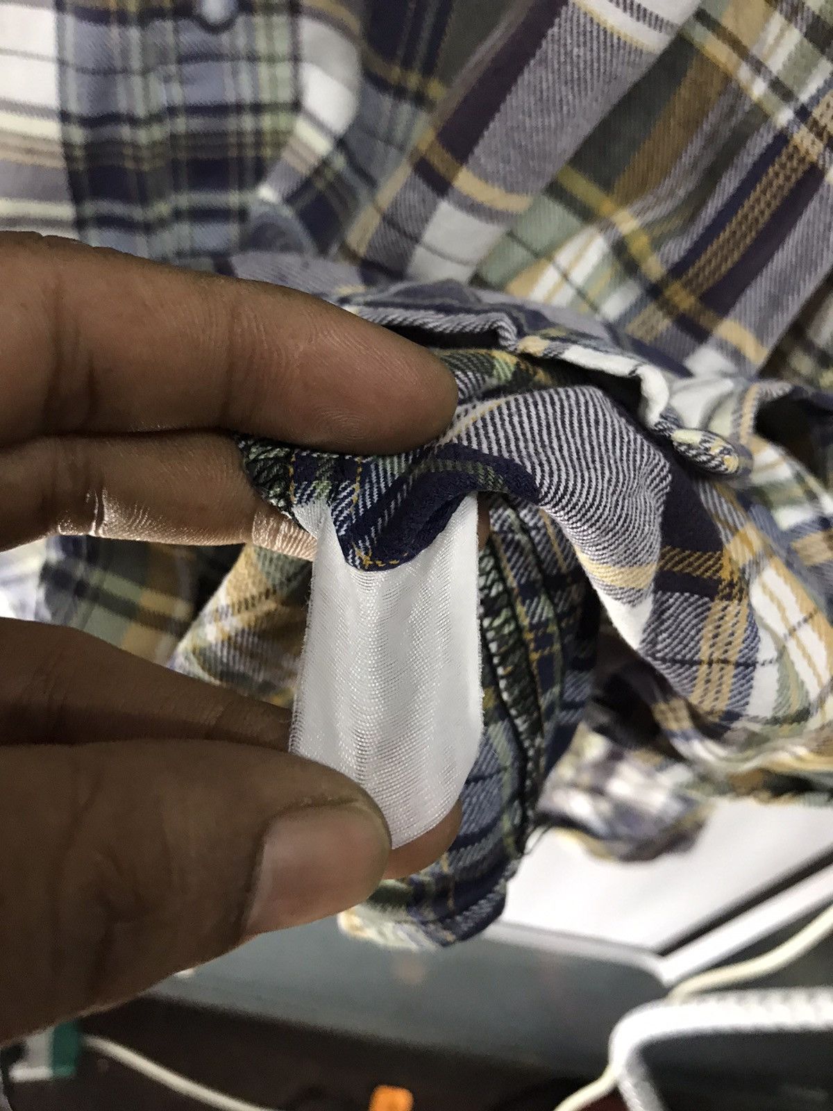 Flannel × Japanese Brand Roushette cotton flannel buttom up with patches Size US L / EU 52-54 / 3 - 7 Thumbnail