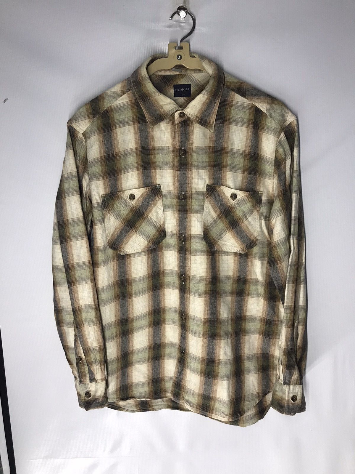 Flannel × Japanese Brand E’cmolt button up shirt Size US M / EU 48-50 / 2 - 6 Thumbnail