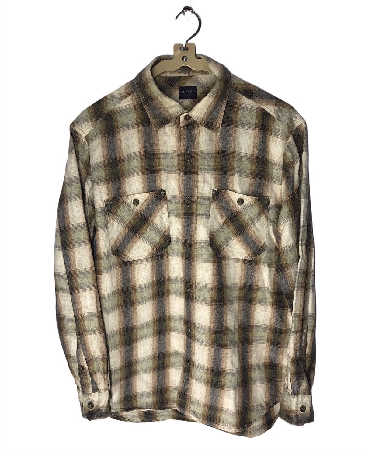 Flannel × Japanese Brand E’cmolt button up shirt Size US M / EU 48-50 / 2 - 1 Thumbnail