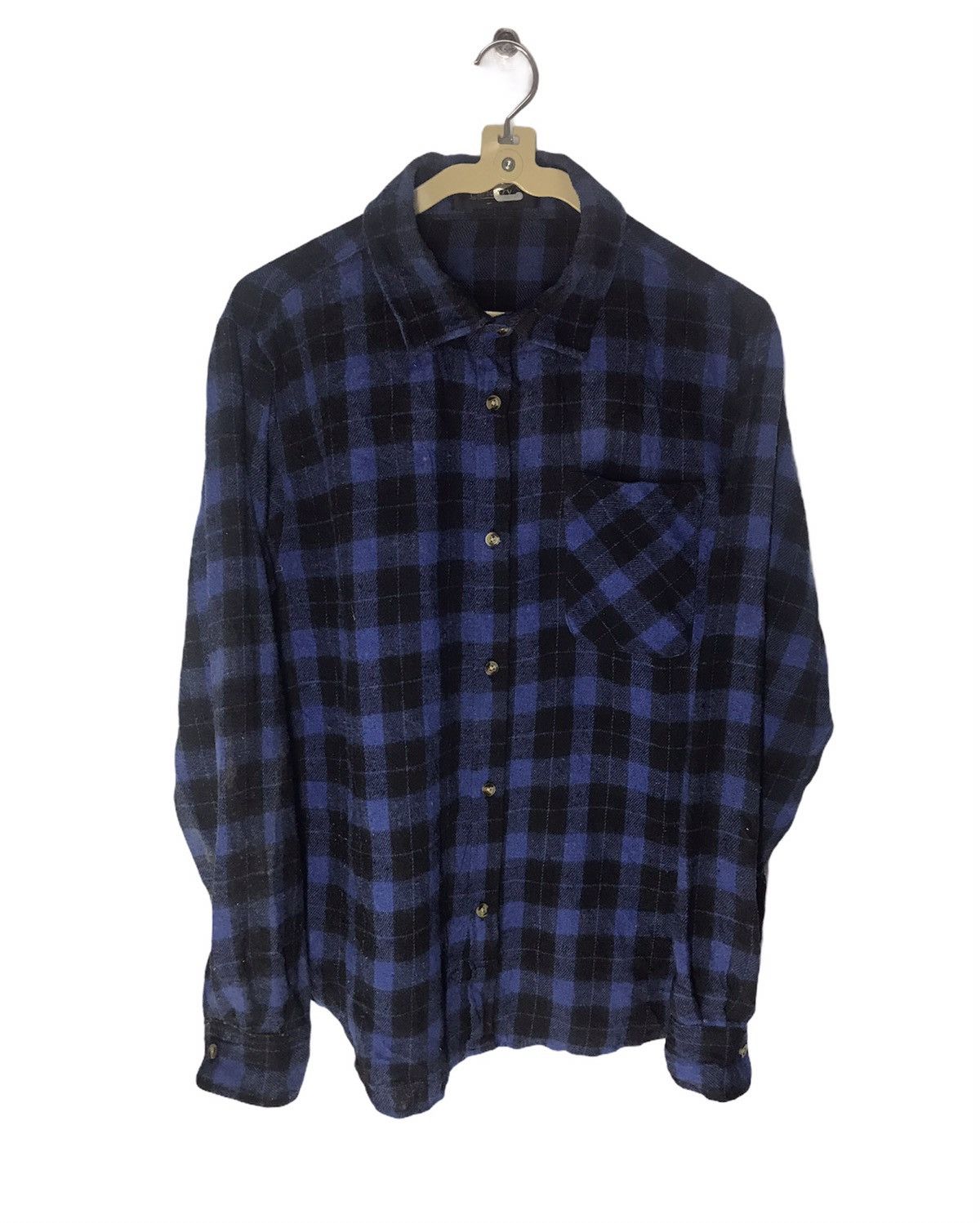 Flannel × Japanese Brand × Vintage Vintage wool flannel shirt by Curiosity 5 Size US M / EU 48-50 / 2 - 1 Thumbnail