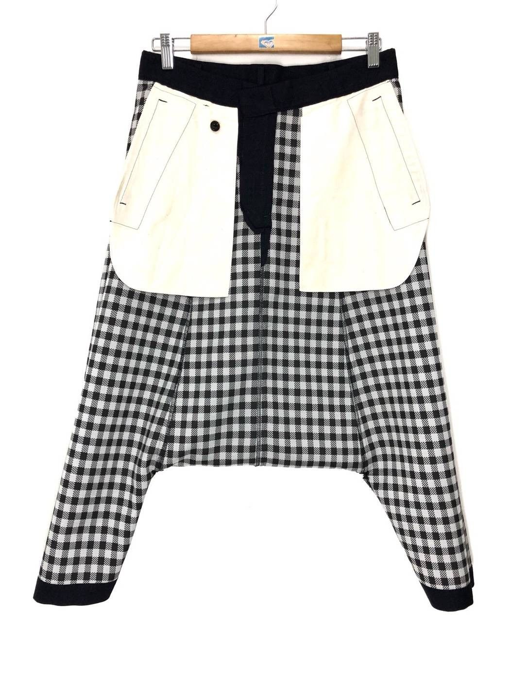 Comme des Garcons 🇯🇵 AW08 Comme des Garçons Checked Drop Crotch Shorts Size US 30 / EU 46 - 7 Thumbnail