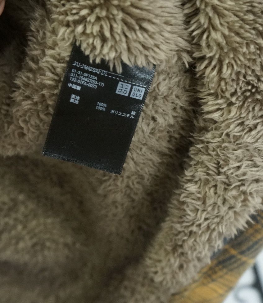 Japanese Brand UNIQLO Fleece Faux Fur Lined Plaid Flannel ShipDHL Size US L / EU 52-54 / 3 - 5 Thumbnail