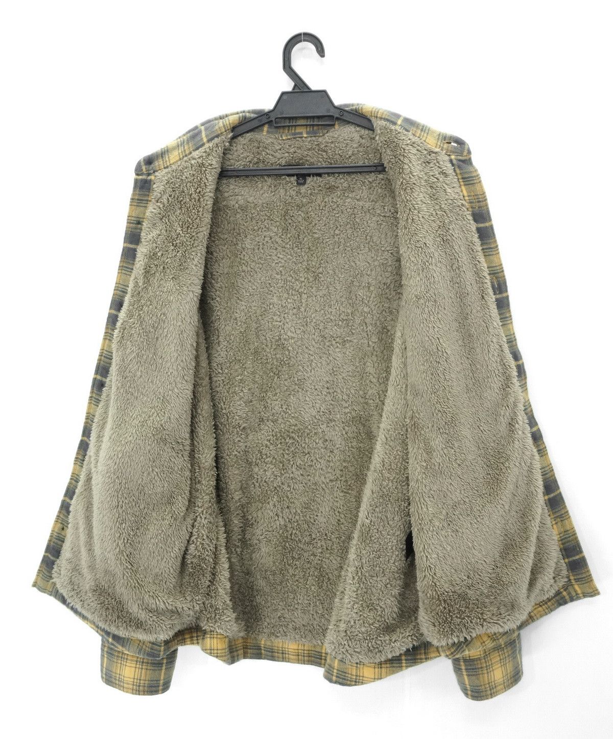 Japanese Brand UNIQLO Fleece Faux Fur Lined Plaid Flannel ShipDHL Size US L / EU 52-54 / 3 - 4 Thumbnail
