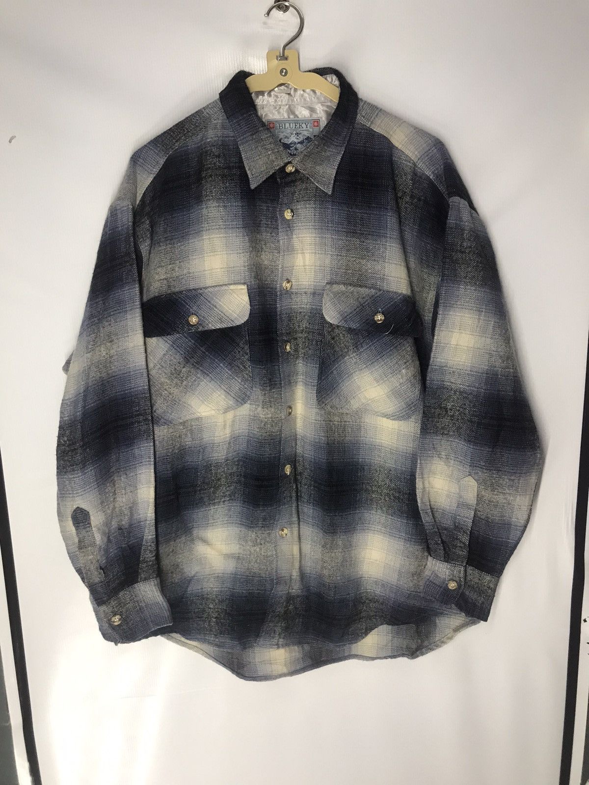 Flannel × Japanese Brand Blueky wool flannel Size US M / EU 48-50 / 2 - 6 Thumbnail