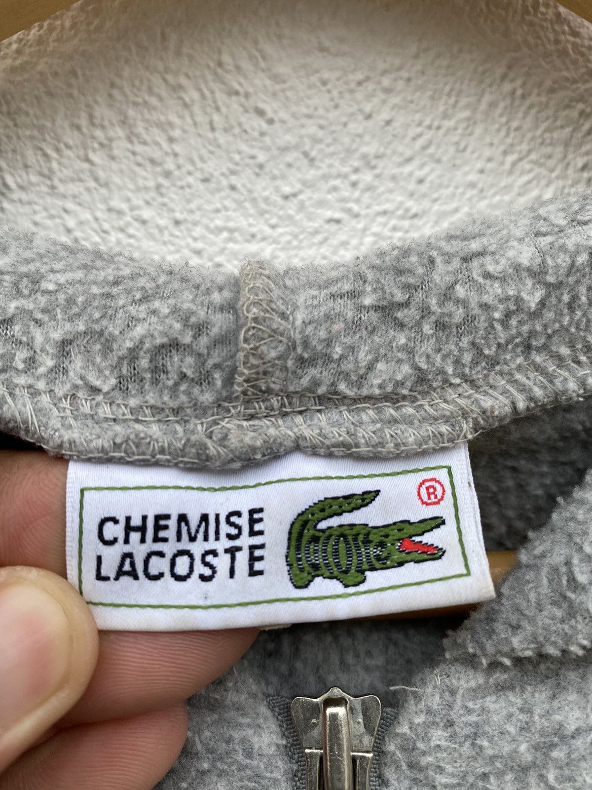 Lacoste × Vintage Vintage 90s Chemise Lacoste Hoodies Sweatshirt Small Logo Size US XL / EU 56 / 4 - 6 Thumbnail