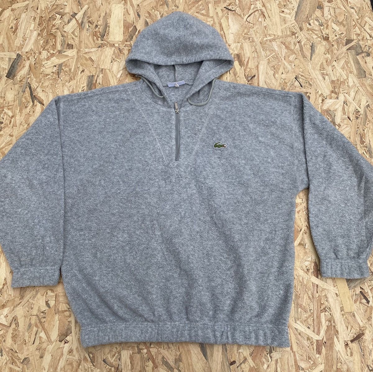 Lacoste × Vintage Vintage 90s Chemise Lacoste Hoodies Sweatshirt Small Logo Size US XL / EU 56 / 4 - 1 Thumbnail