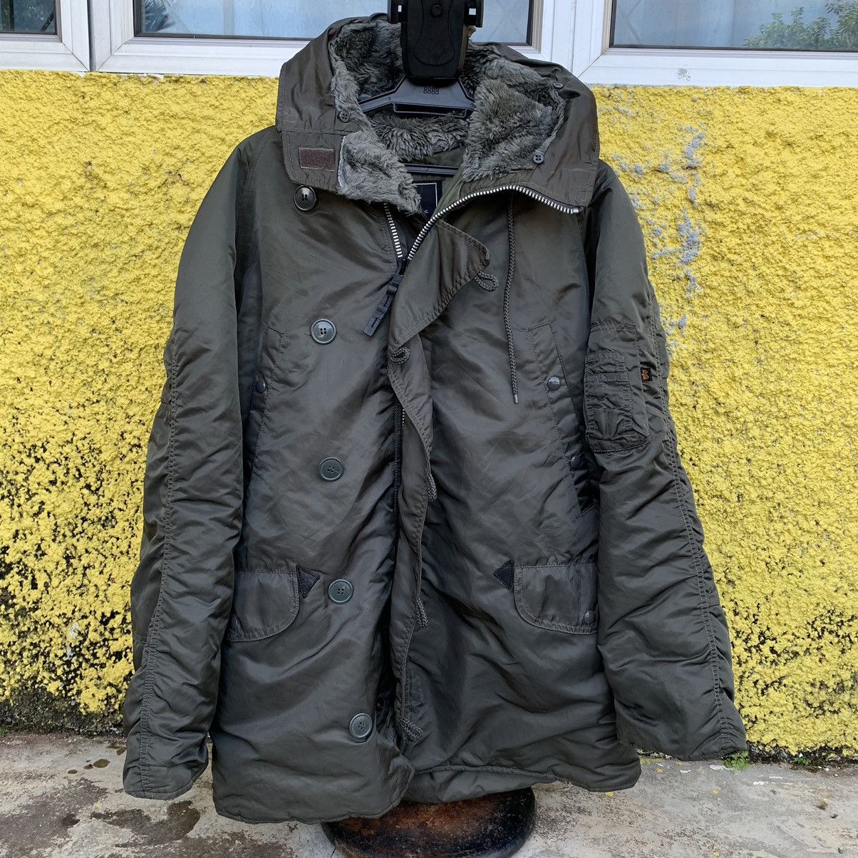 image of Alpha Industries Parka Type N-3B (N) Spec Mil-J-6279 in Green, Men's (Size Large)