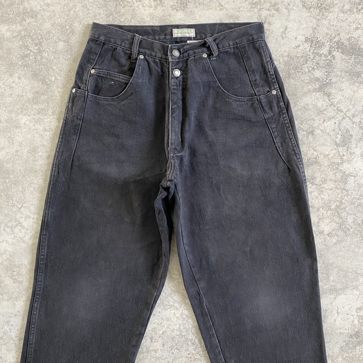 Guess VTG Guess George Marciano Faded Black Baggy Jeans Size US 31 - 3 Thumbnail