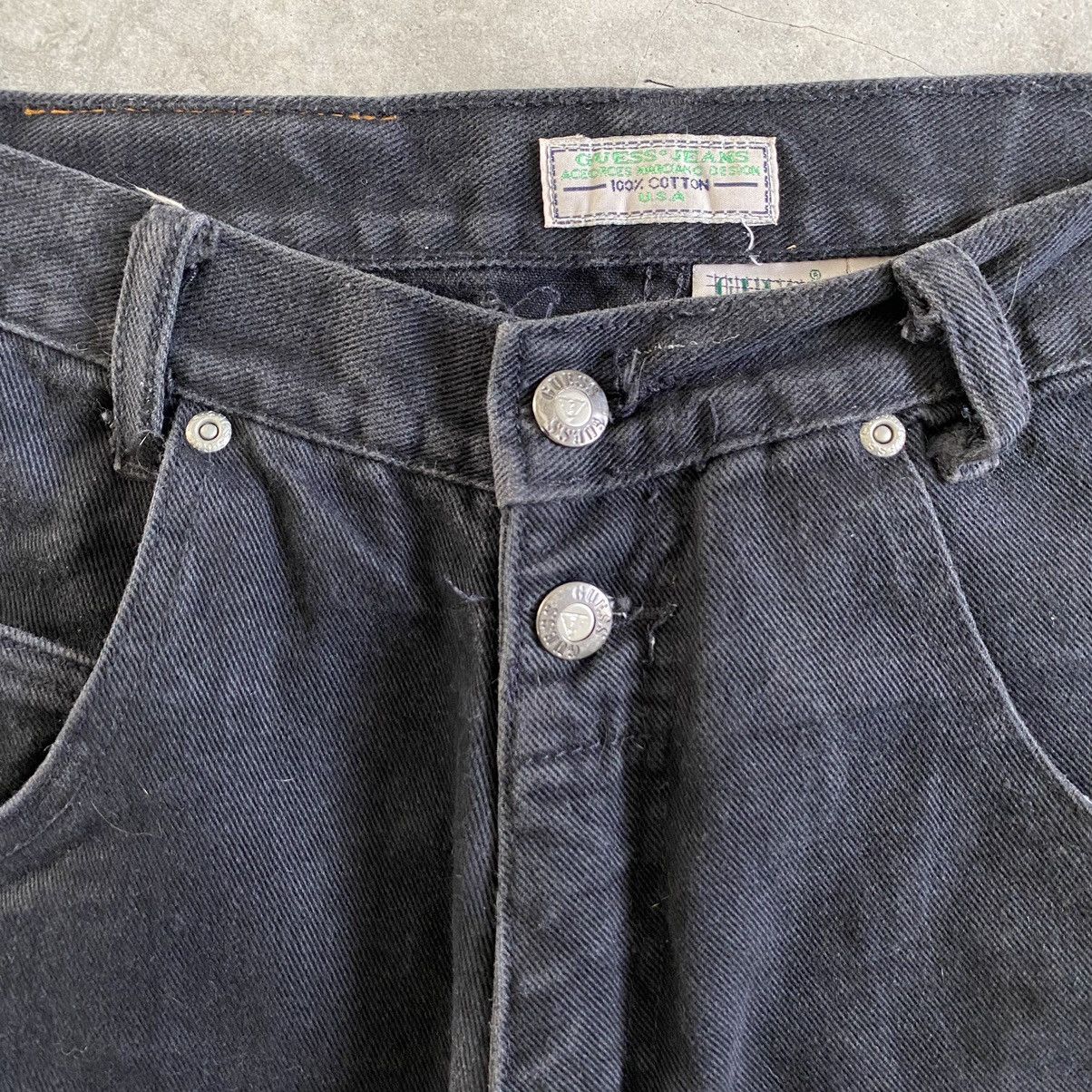 Guess VTG Guess George Marciano Faded Black Baggy Jeans Size US 31 - 7 Thumbnail