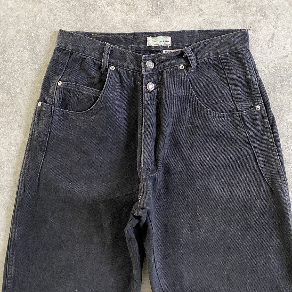 Guess VTG Guess George Marciano Faded Black Baggy Jeans Size US 31 - 5 Thumbnail