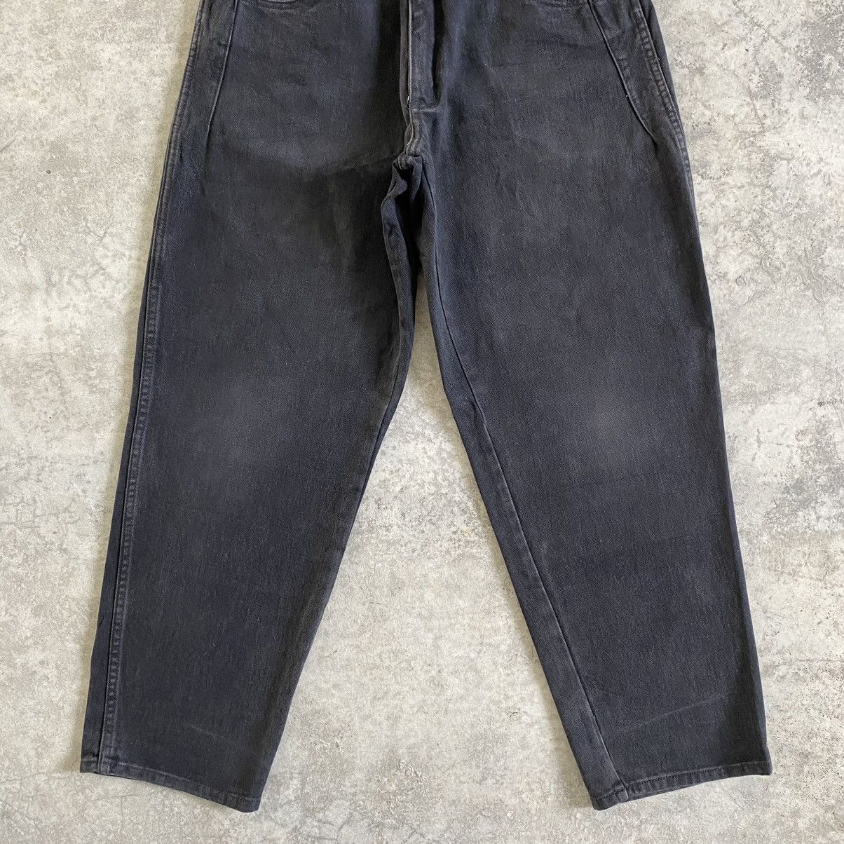 Guess VTG Guess George Marciano Faded Black Baggy Jeans Size US 31 - 4 Thumbnail