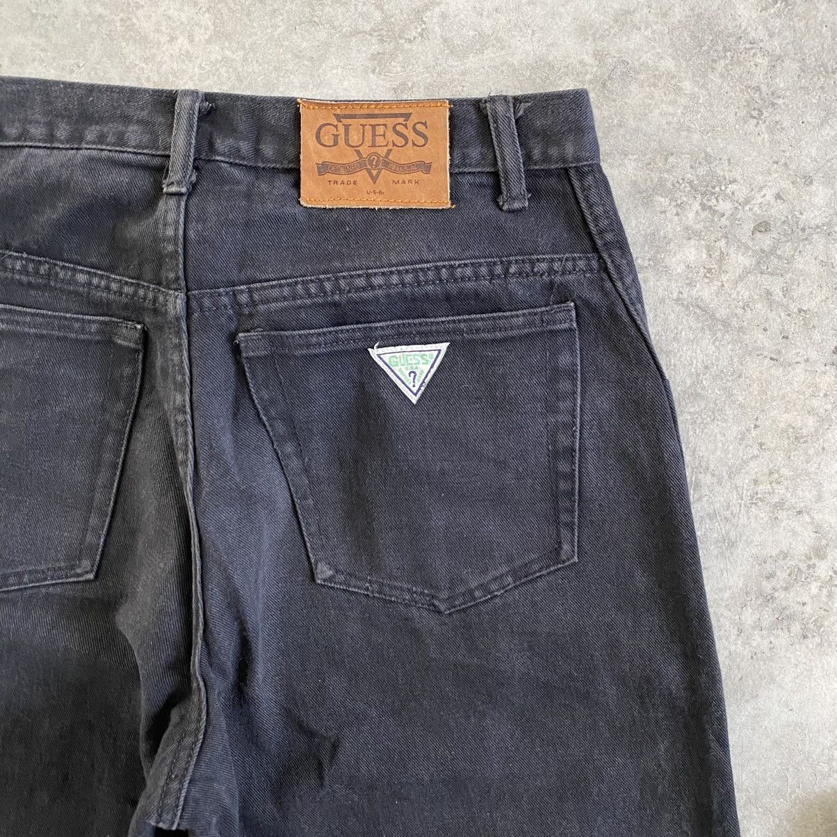 Guess VTG Guess George Marciano Faded Black Baggy Jeans Size US 31 - 15 Thumbnail