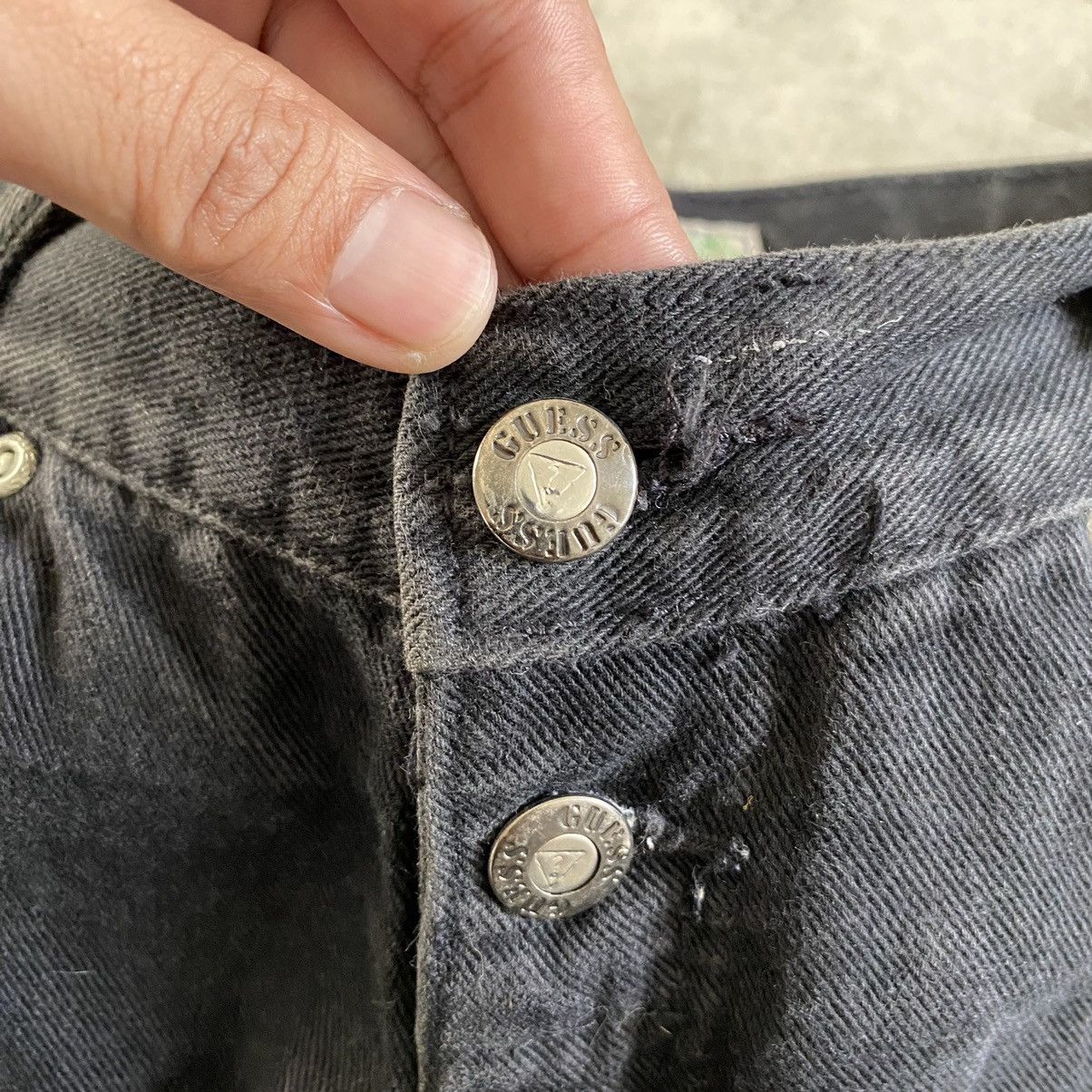 Guess VTG Guess George Marciano Faded Black Baggy Jeans Size US 31 - 10 Thumbnail