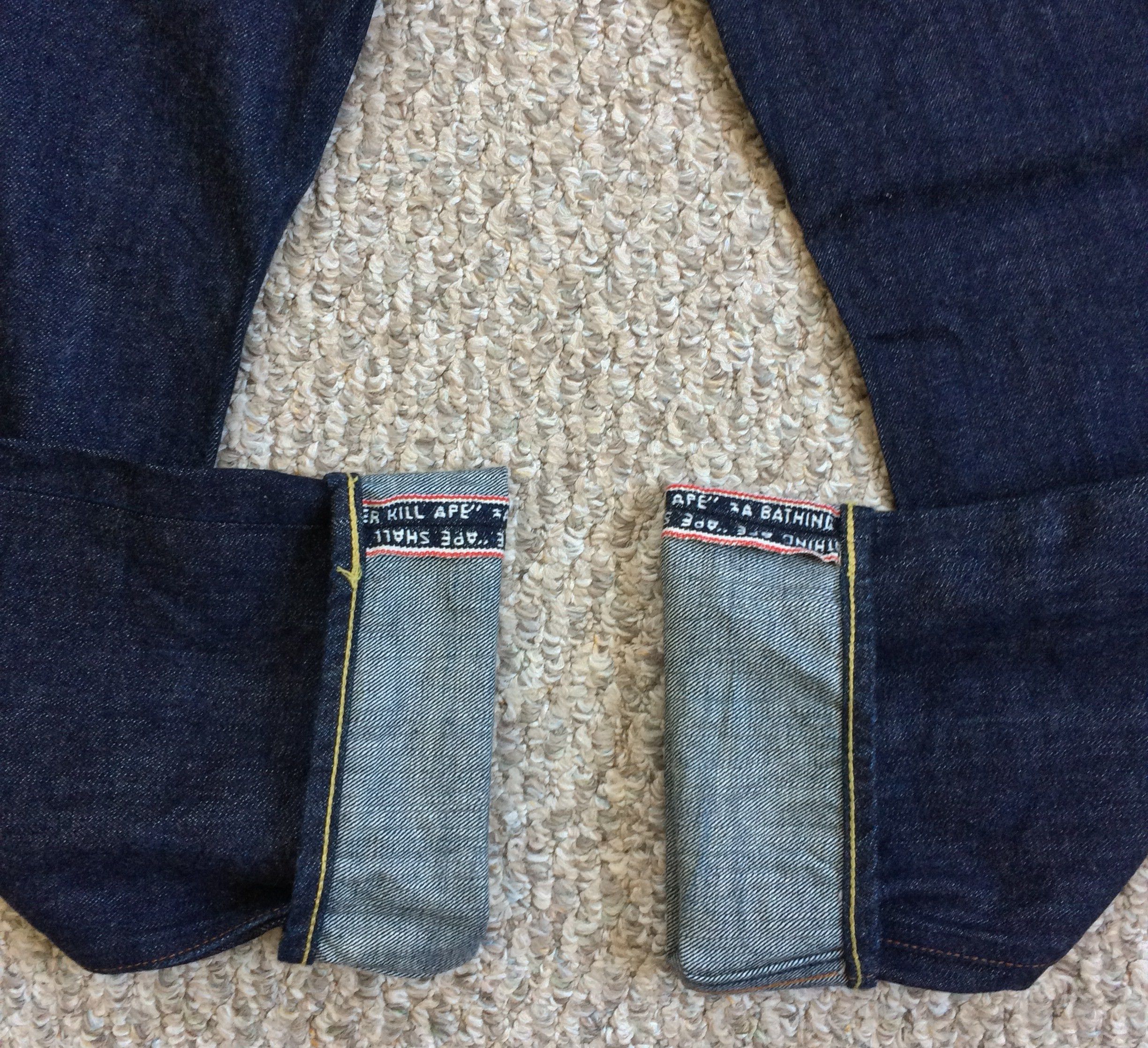 Bape OG Bapesta Star Selvedge Denim Size US 32 / EU 48 - 3 Thumbnail
