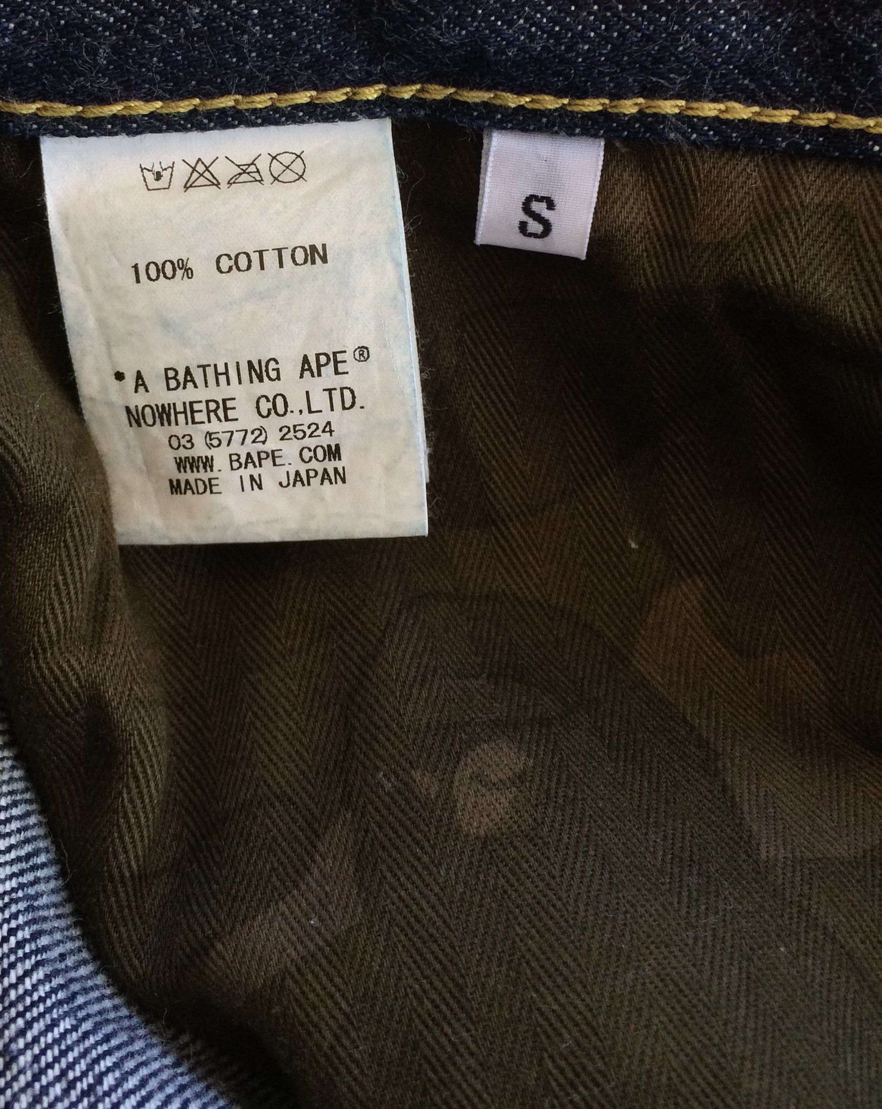 Bape OG Bapesta Star Selvedge Denim Size US 32 / EU 48 - 8 Thumbnail