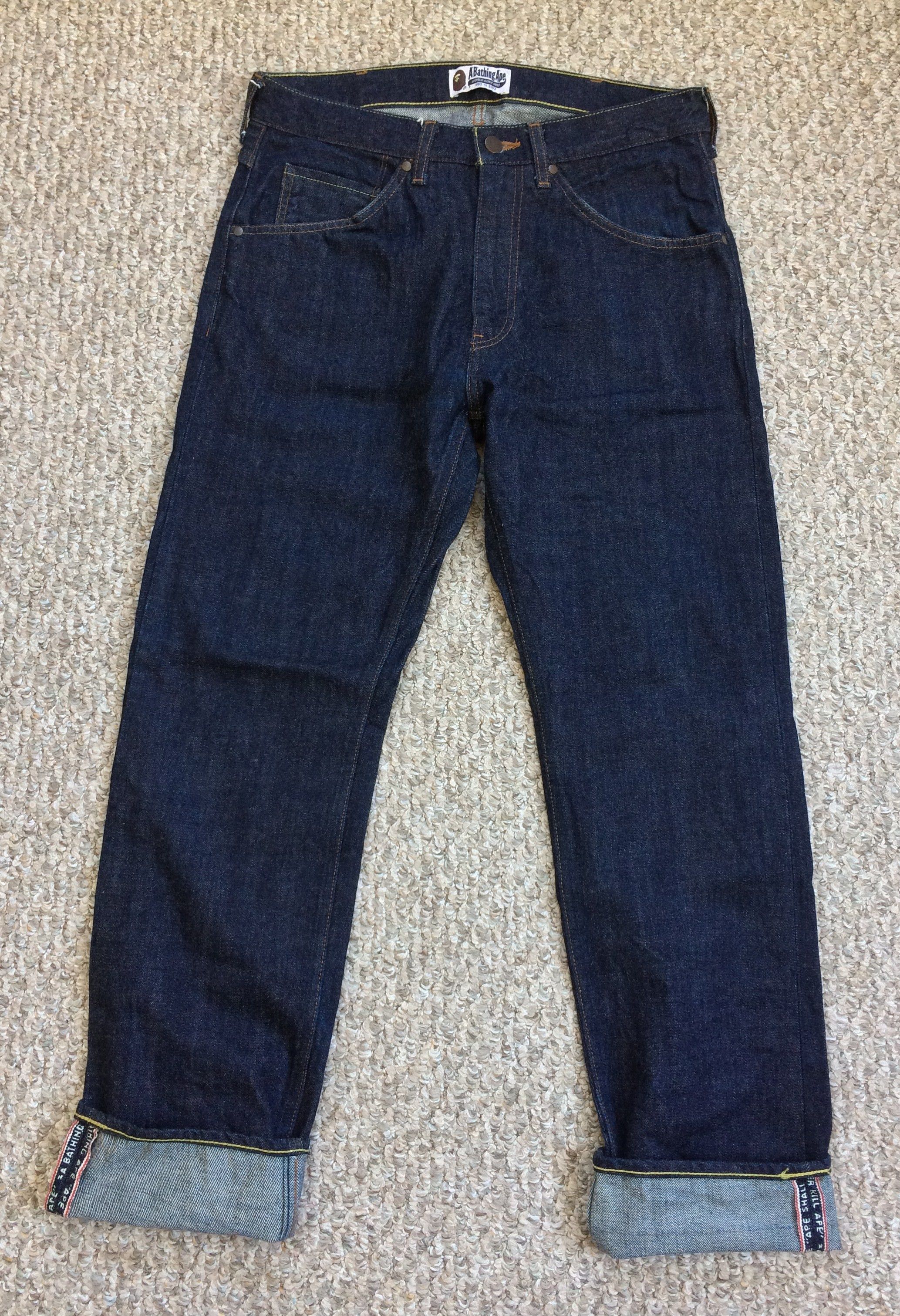 Bape OG Bapesta Star Selvedge Denim Size US 32 / EU 48 - 4 Thumbnail