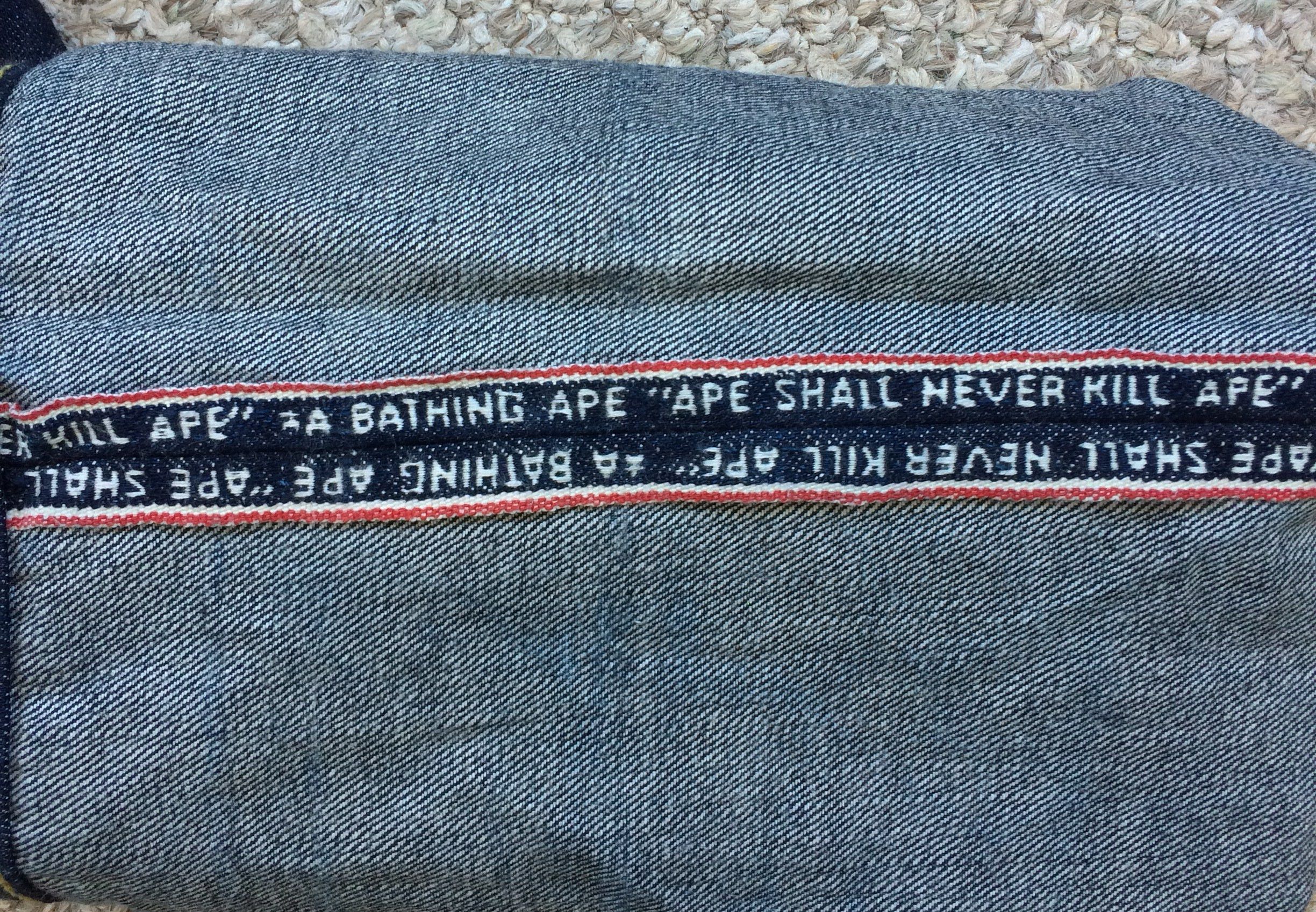 Bape OG Bapesta Star Selvedge Denim Size US 32 / EU 48 - 6 Thumbnail