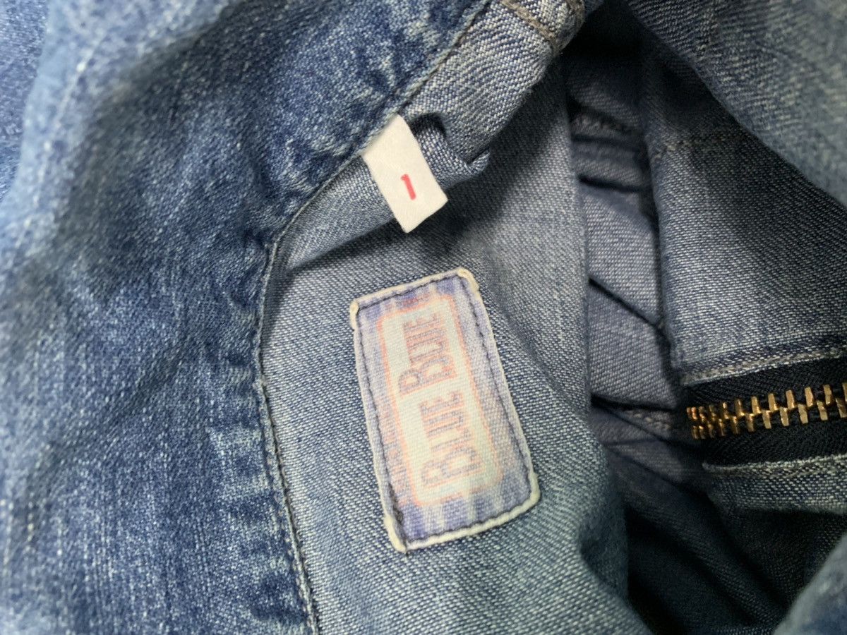 Blue Blue Japan × Japan Blue × Samurai Jeans 🇯🇵 RARE ‼️ 80s Blue Blue Indigo Pullover Denim Jacket Size US M / EU 48-50 / 2 - 6 Thumbnail