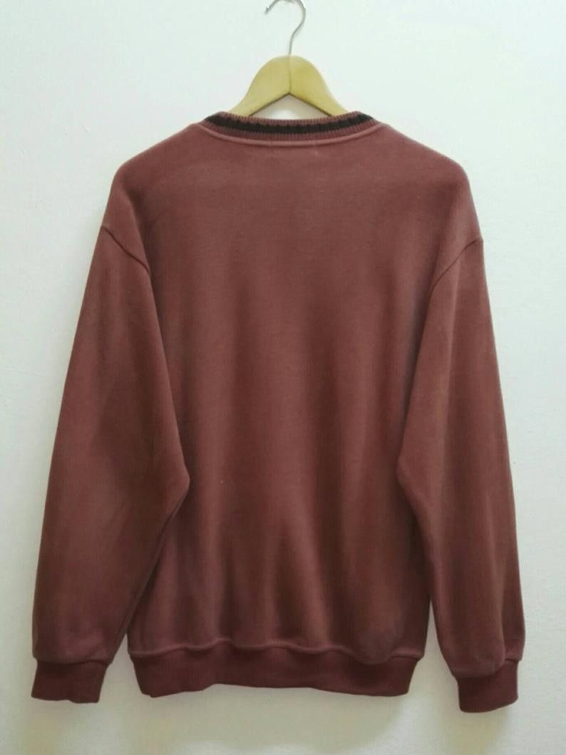 Valentino Claudio Valentino Italy Sweatshirt embroidered Big Logo Size US L / EU 52-54 / 3 - 3 Thumbnail