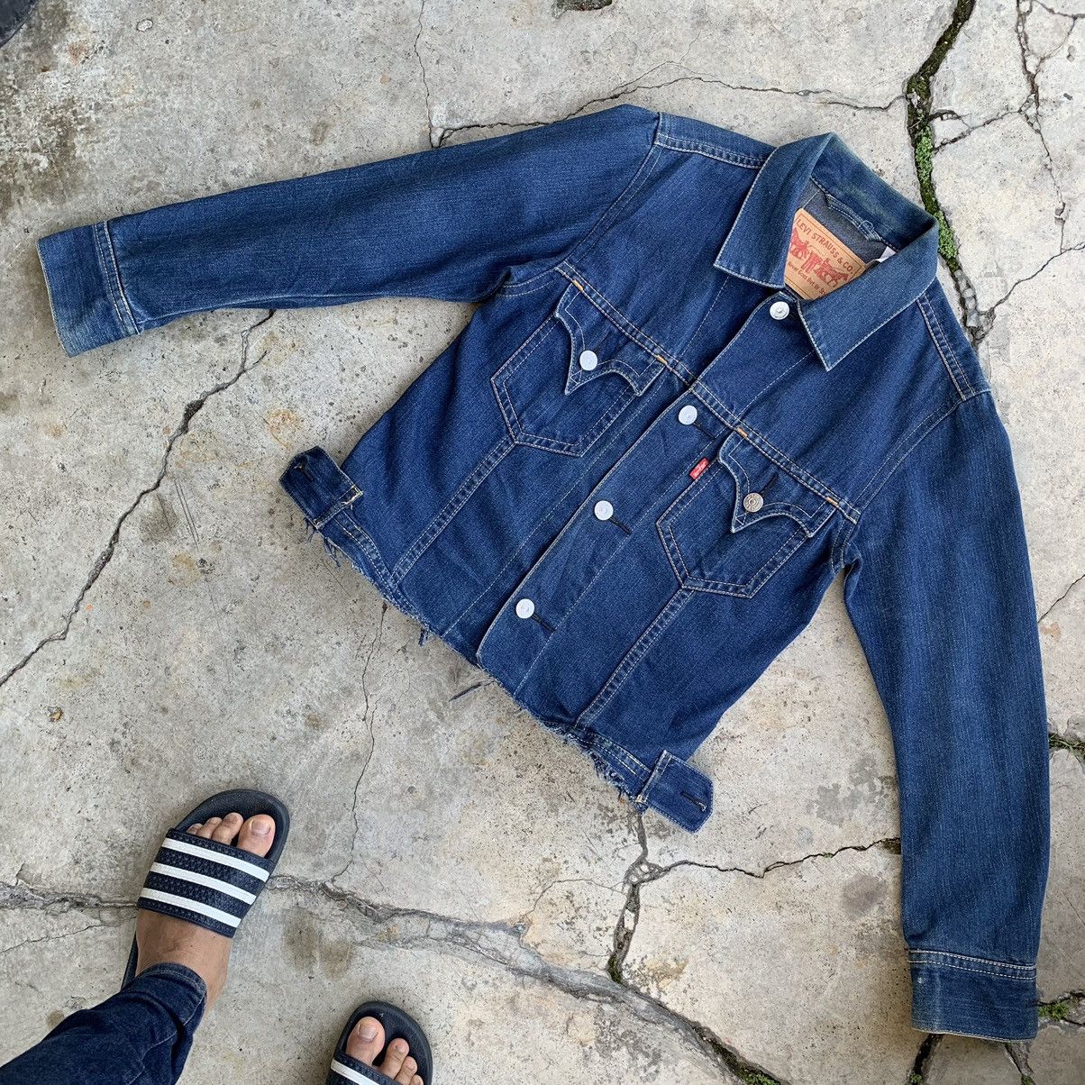 Levi's Levi’s denim jeans jacket type 1 cropped bottom Size US L / EU 52-54 / 3 - 3 Thumbnail