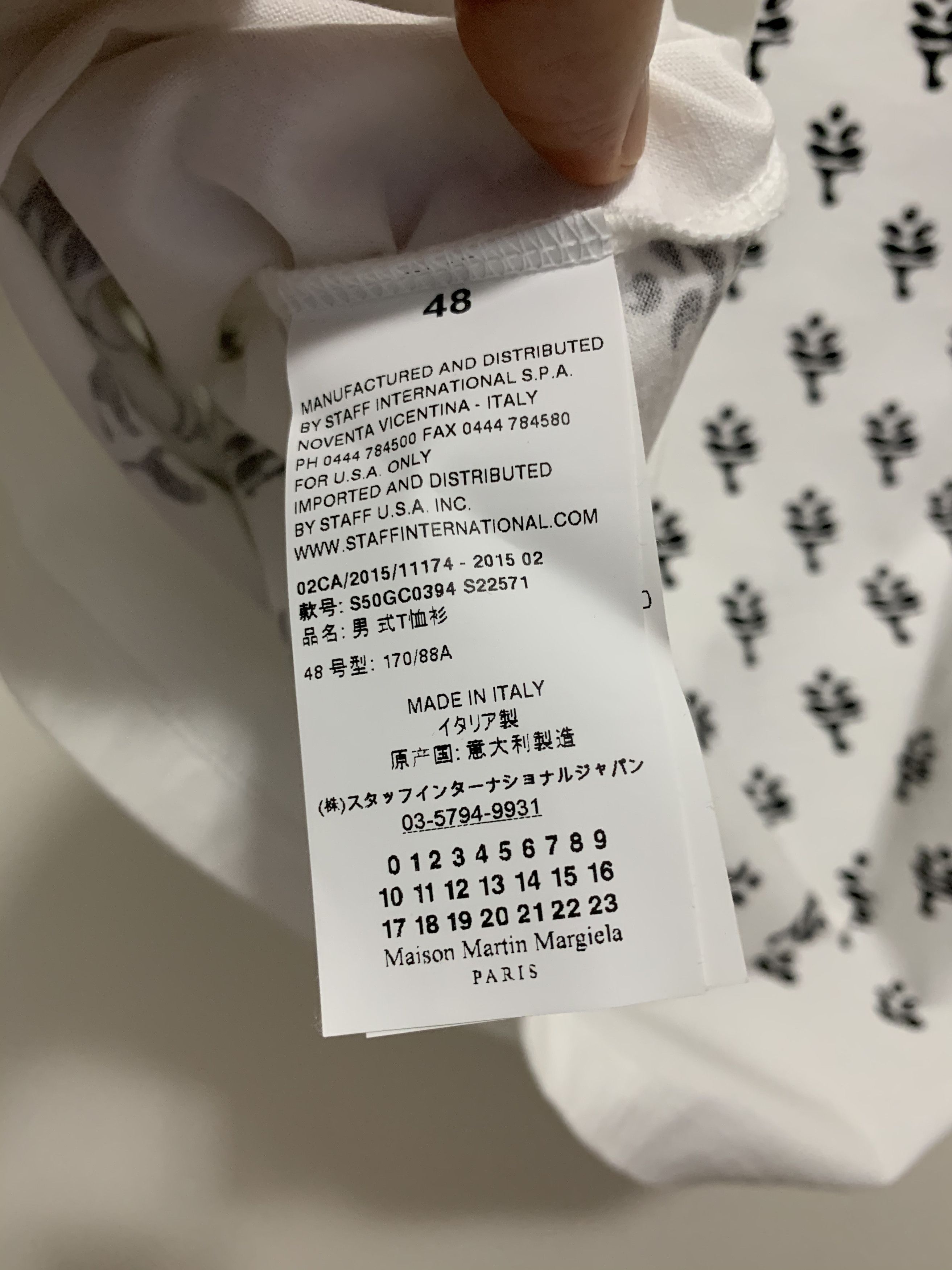 Maison Margiela NEW EU500 t-shirt, S02 2015, size 48, made in Italy Size US M / EU 48-50 / 2 - 7 Thumbnail