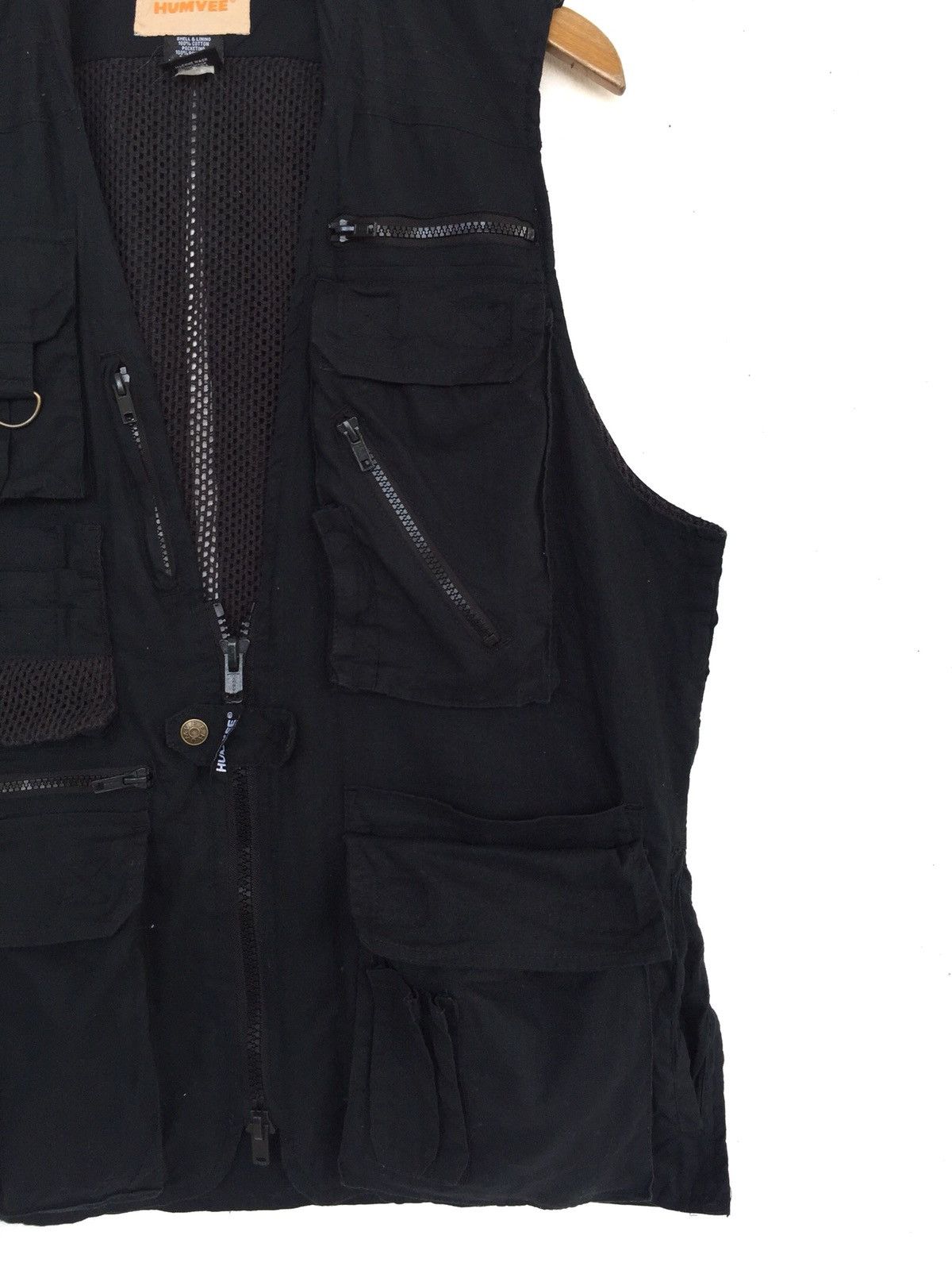 Vintage Vintage Humvee Tactical Vest Jacket Black Size 40L - 5 Thumbnail