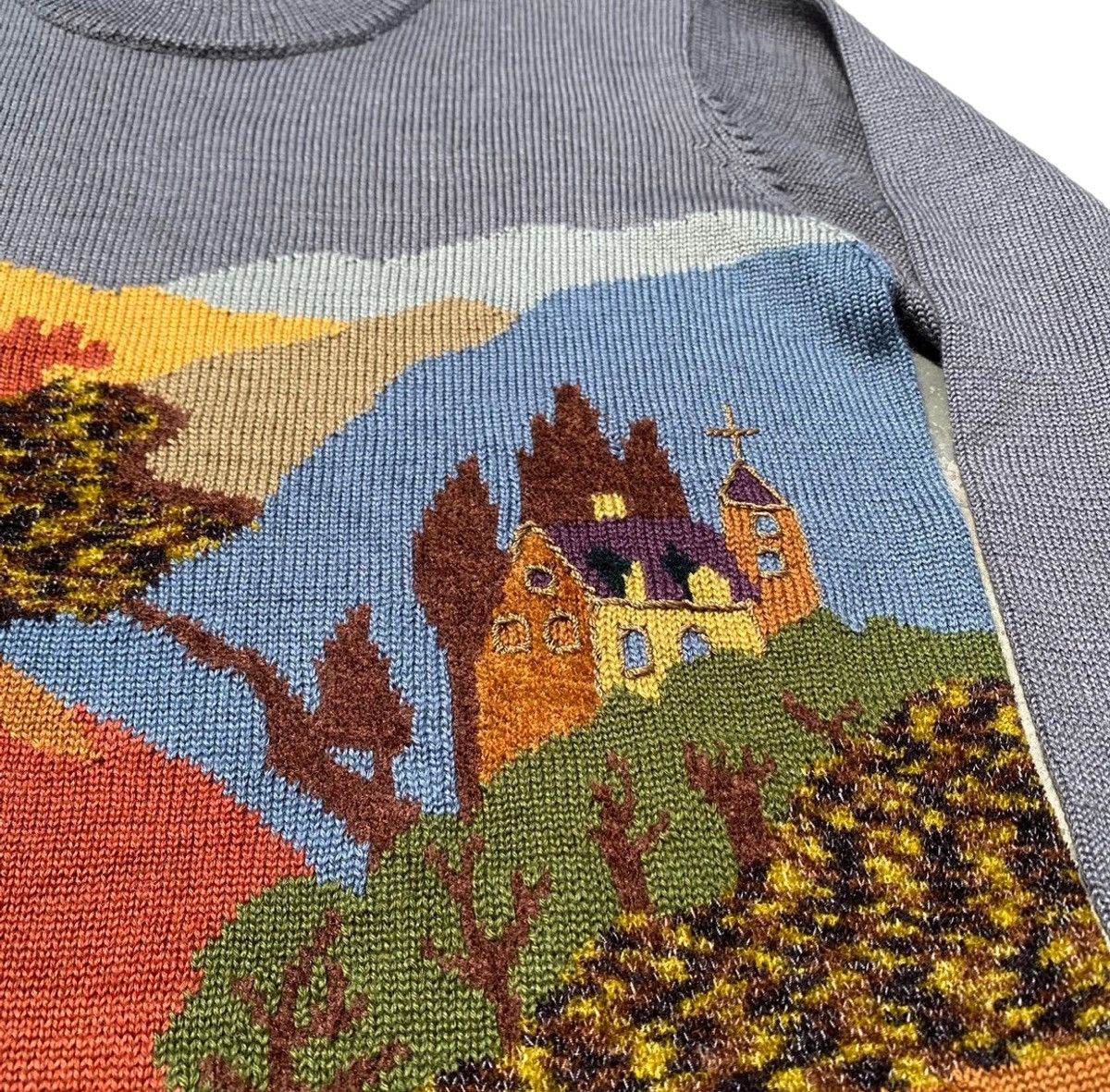 Vintage 1990s Handmade Knitwear Size US M / EU 48-50 / 2 - 2 Thumbnail