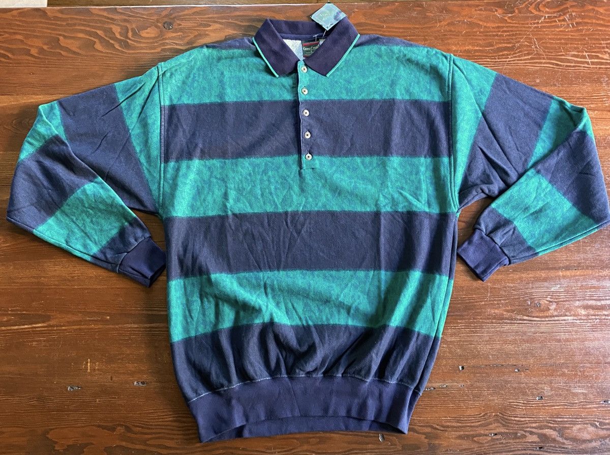 Vintage Vintage NWT 80’s Cross Creek Sweatshirt Style Polo Size US L / EU 52-54 / 3 - 2 Thumbnail