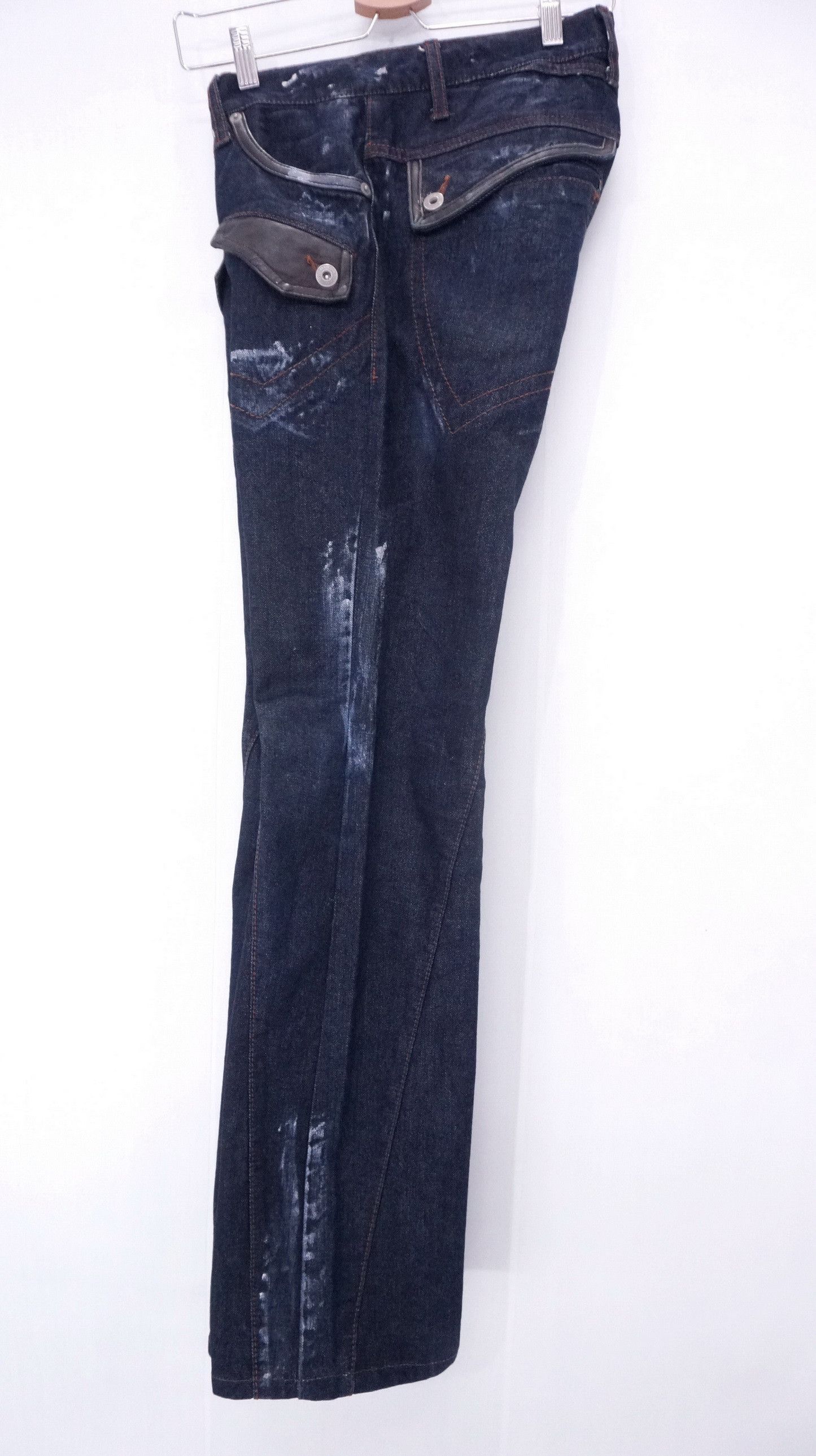 Morgan De Toi Fire! Morgan De Toi Homme Painter Low rise Flared Jeans Size US 30 / EU 46 - 11 Thumbnail
