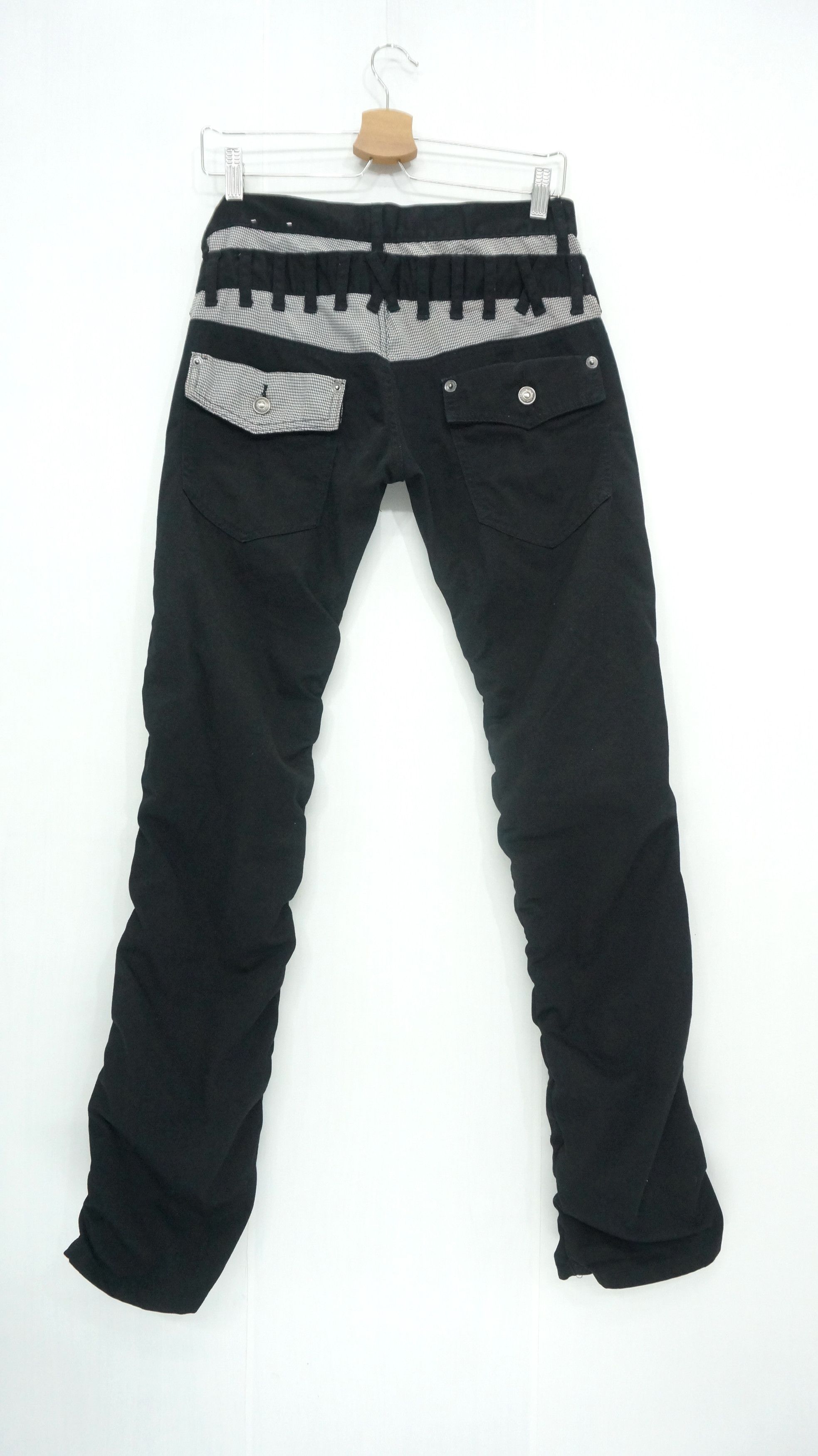 Japanese Brand Japan ORIRIN Skinny Petite Punk Shirring Leg Pants Size US 27 - 3 Thumbnail