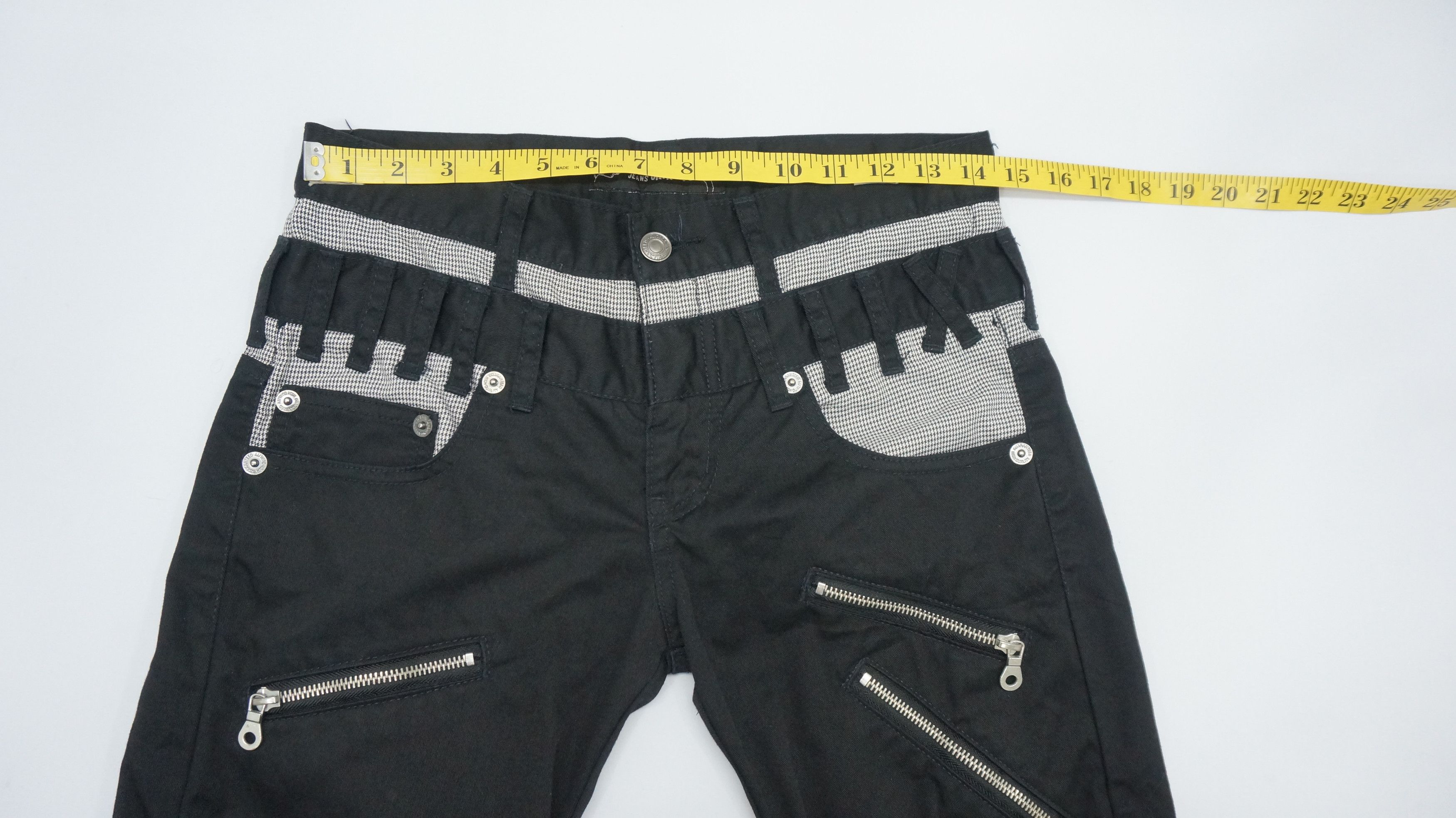 Japanese Brand Japan ORIRIN Skinny Petite Punk Shirring Leg Pants Size US 27 - 10 Thumbnail
