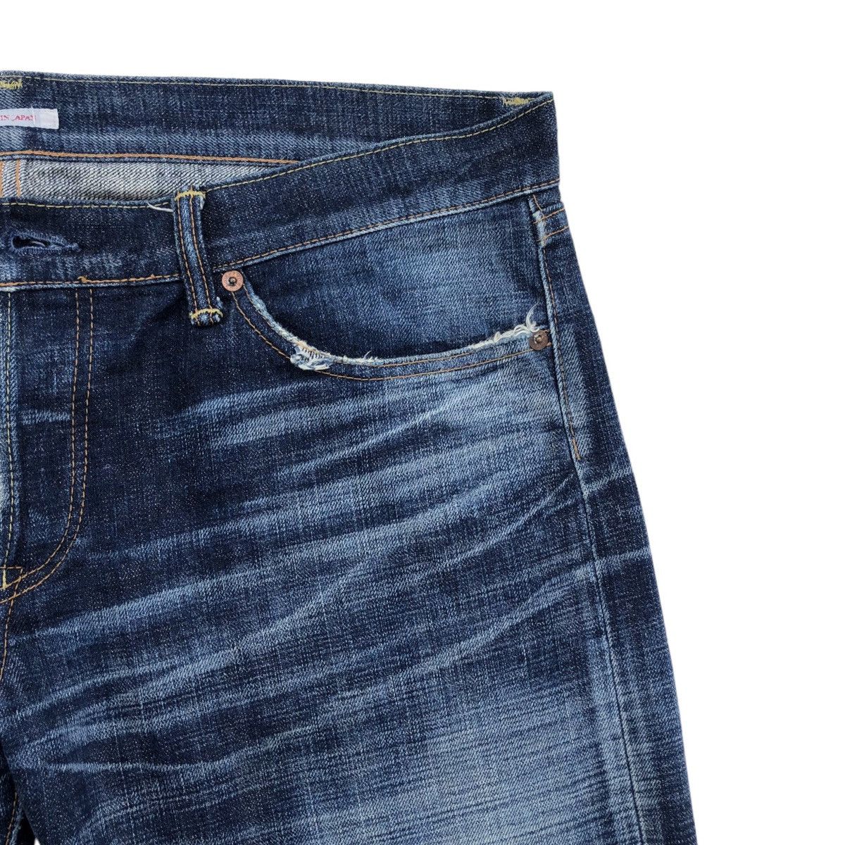 Eternal Japanese Indigo Blue ETERNAL Distressed Denim Pants Size US 36 / EU 52 - 6 Thumbnail