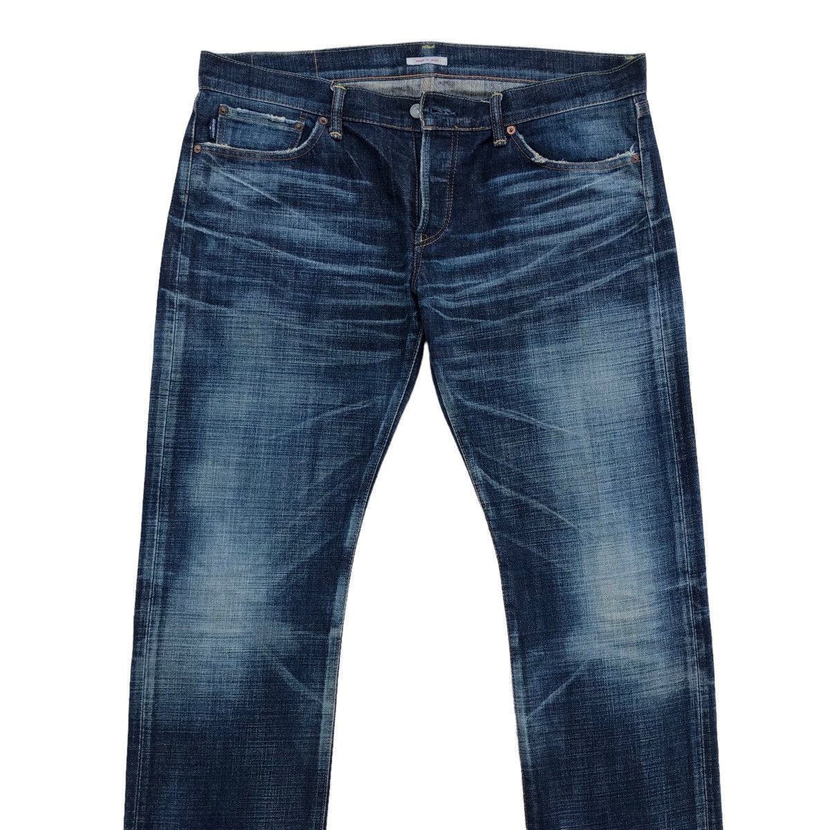 Eternal Japanese Indigo Blue ETERNAL Distressed Denim Pants Size US 36 / EU 52 - 3 Thumbnail
