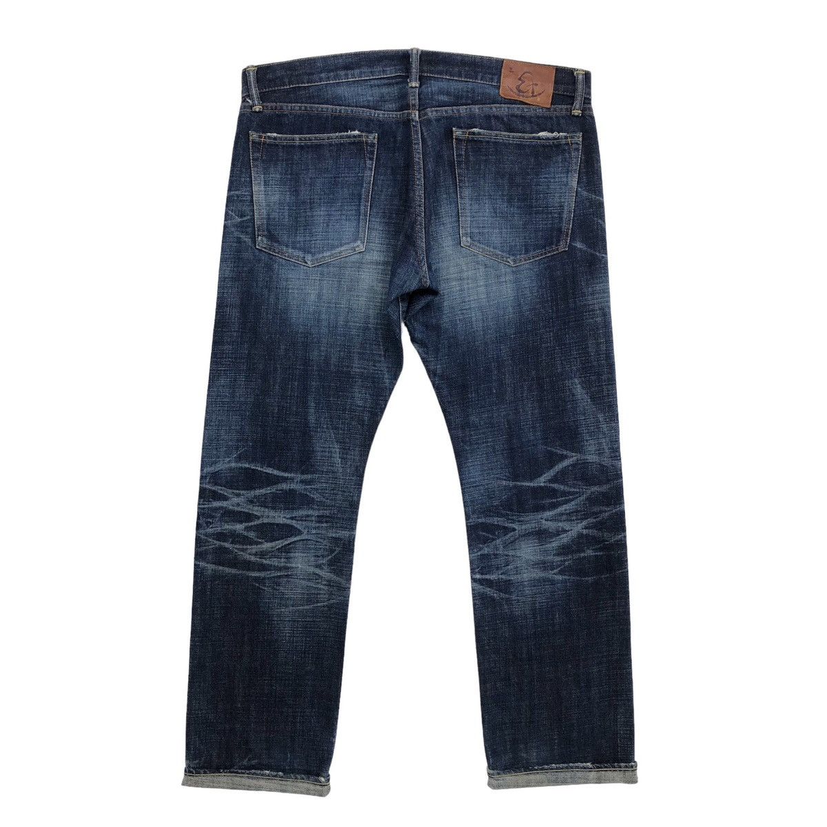 Eternal Japanese Indigo Blue ETERNAL Distressed Denim Pants Size US 36 / EU 52 - 2 Thumbnail