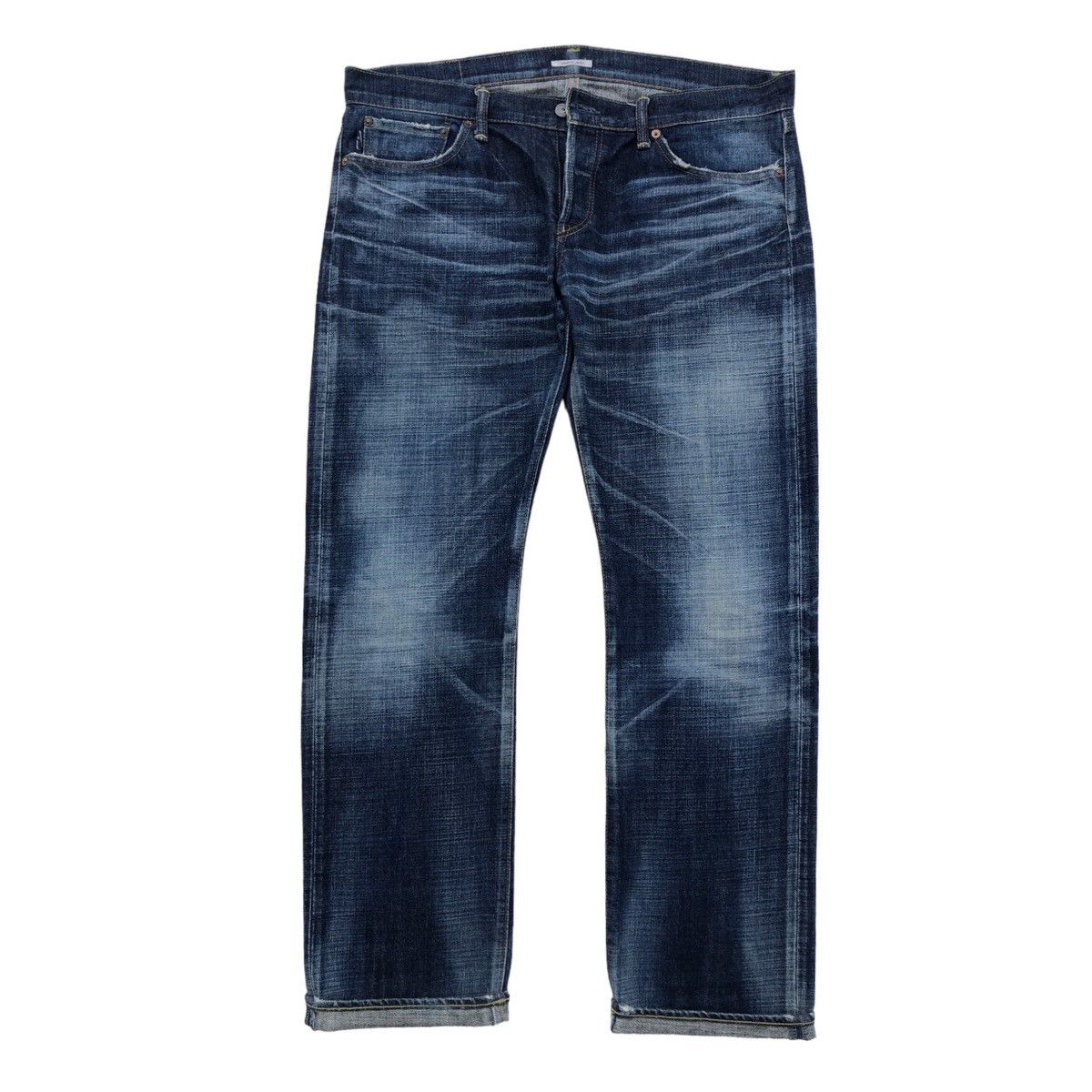 Eternal Japanese Indigo Blue ETERNAL Distressed Denim Pants Size US 36 / EU 52 - 13 Thumbnail