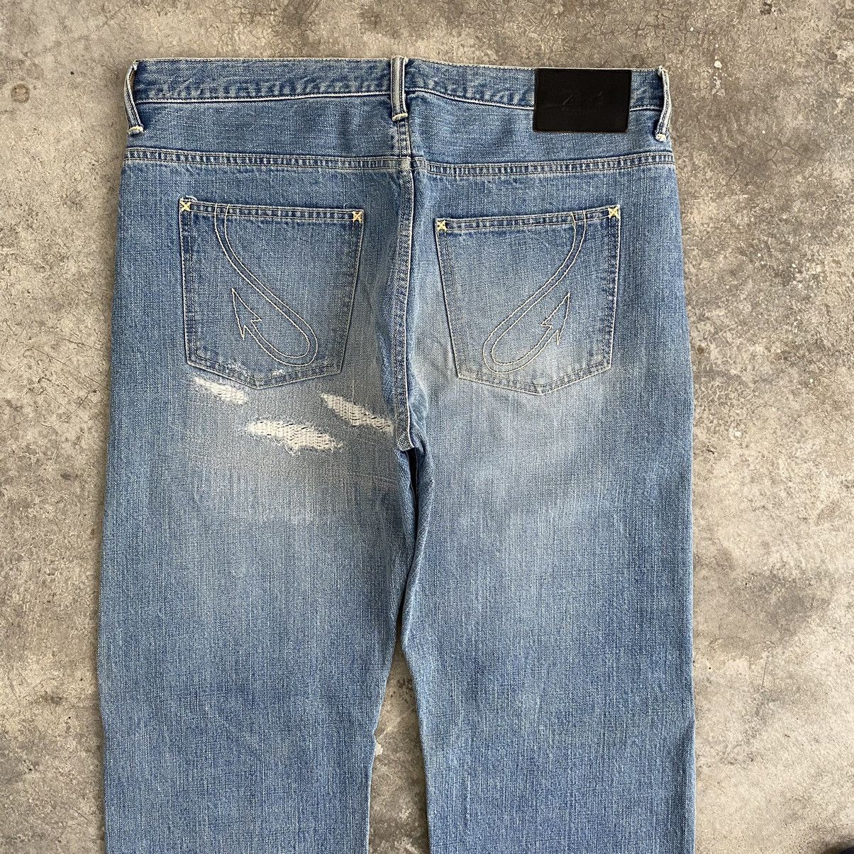 Japanese Brand Rats Made In Japan Distressed Selvedge Jeans Size US 36 / EU 52 - 15 Thumbnail
