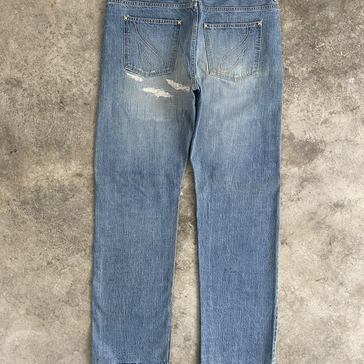 Japanese Brand Rats Made In Japan Distressed Selvedge Jeans Size US 36 / EU 52 - 14 Thumbnail