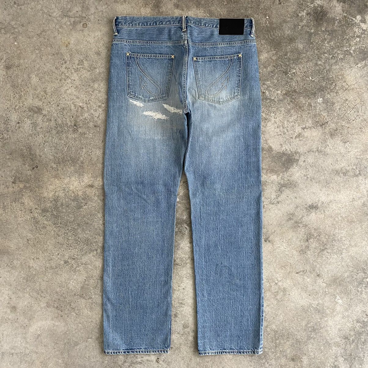 Japanese Brand Rats Made In Japan Distressed Selvedge Jeans Size US 36 / EU 52 - 11 Thumbnail