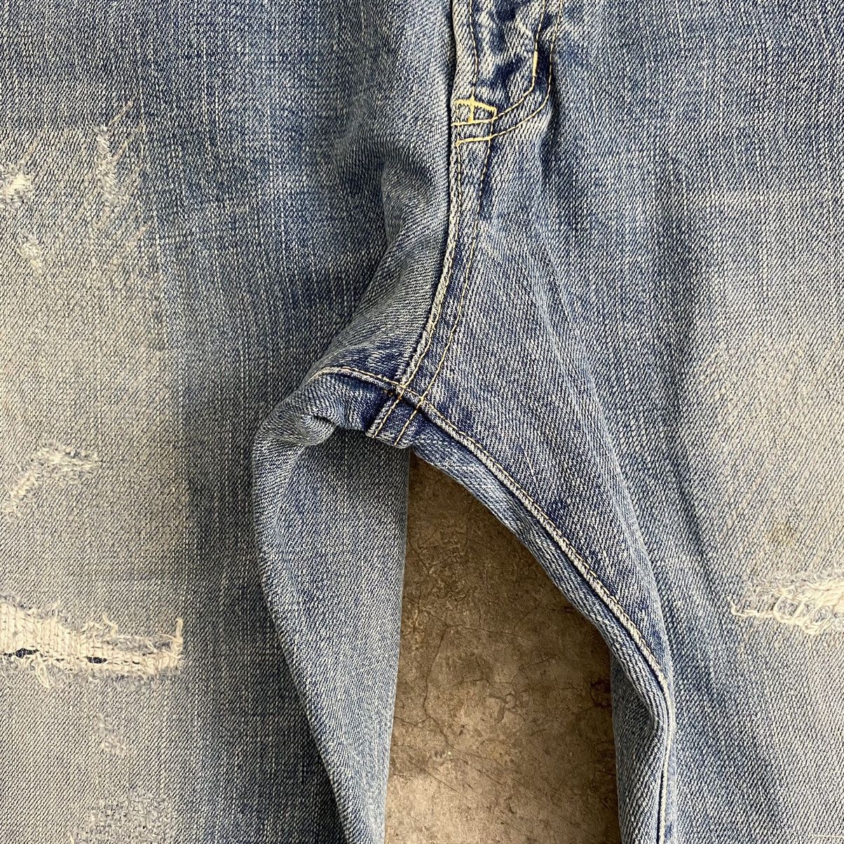 Japanese Brand Rats Made In Japan Distressed Selvedge Jeans Size US 36 / EU 52 - 8 Thumbnail