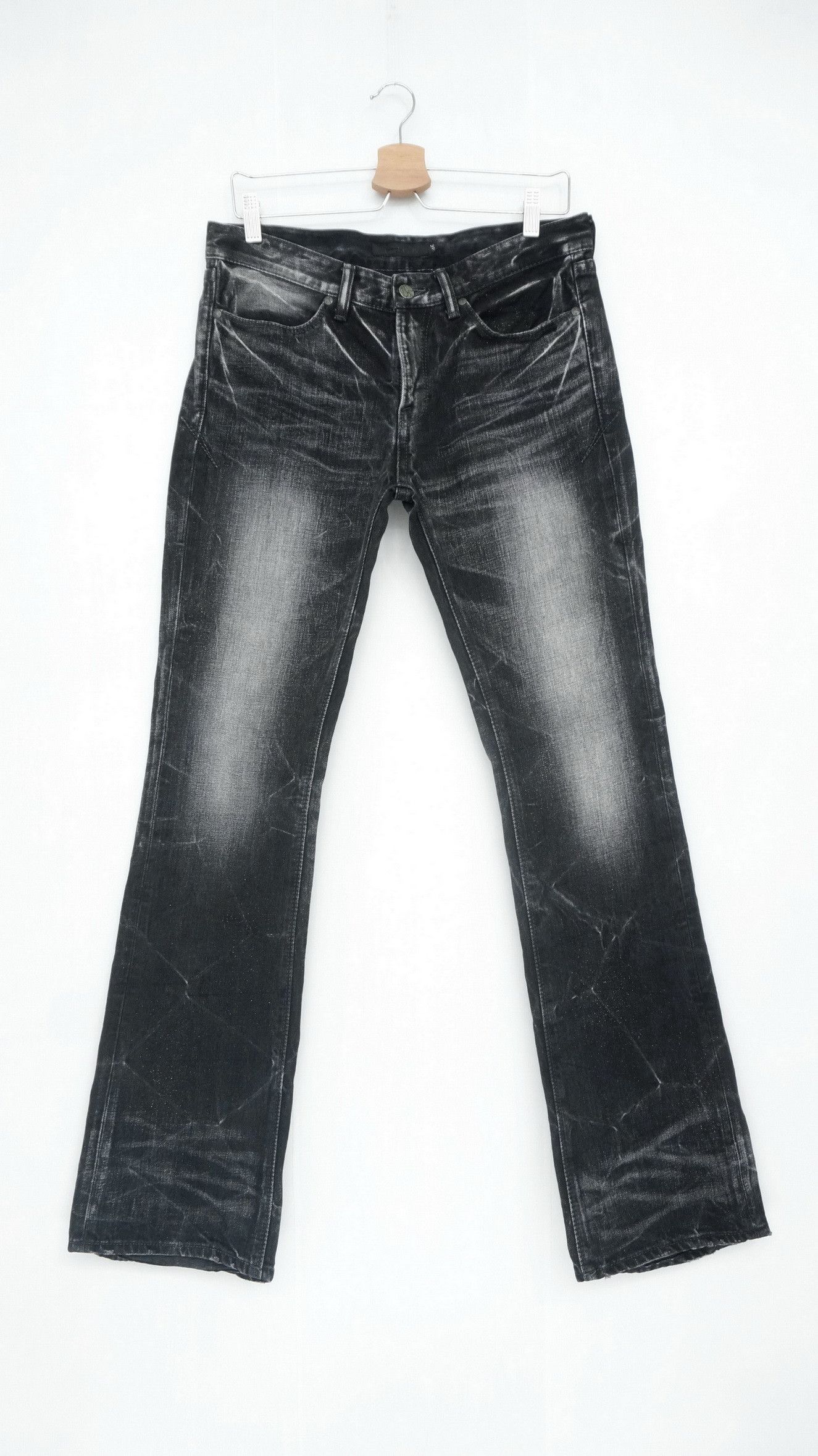 GOSTAR DE FUGA 🎌Vtg GOSTAR DE FUGA Distressed Glitter Tribal Skinny Jeans Size US 31 - 1 Thumbnail