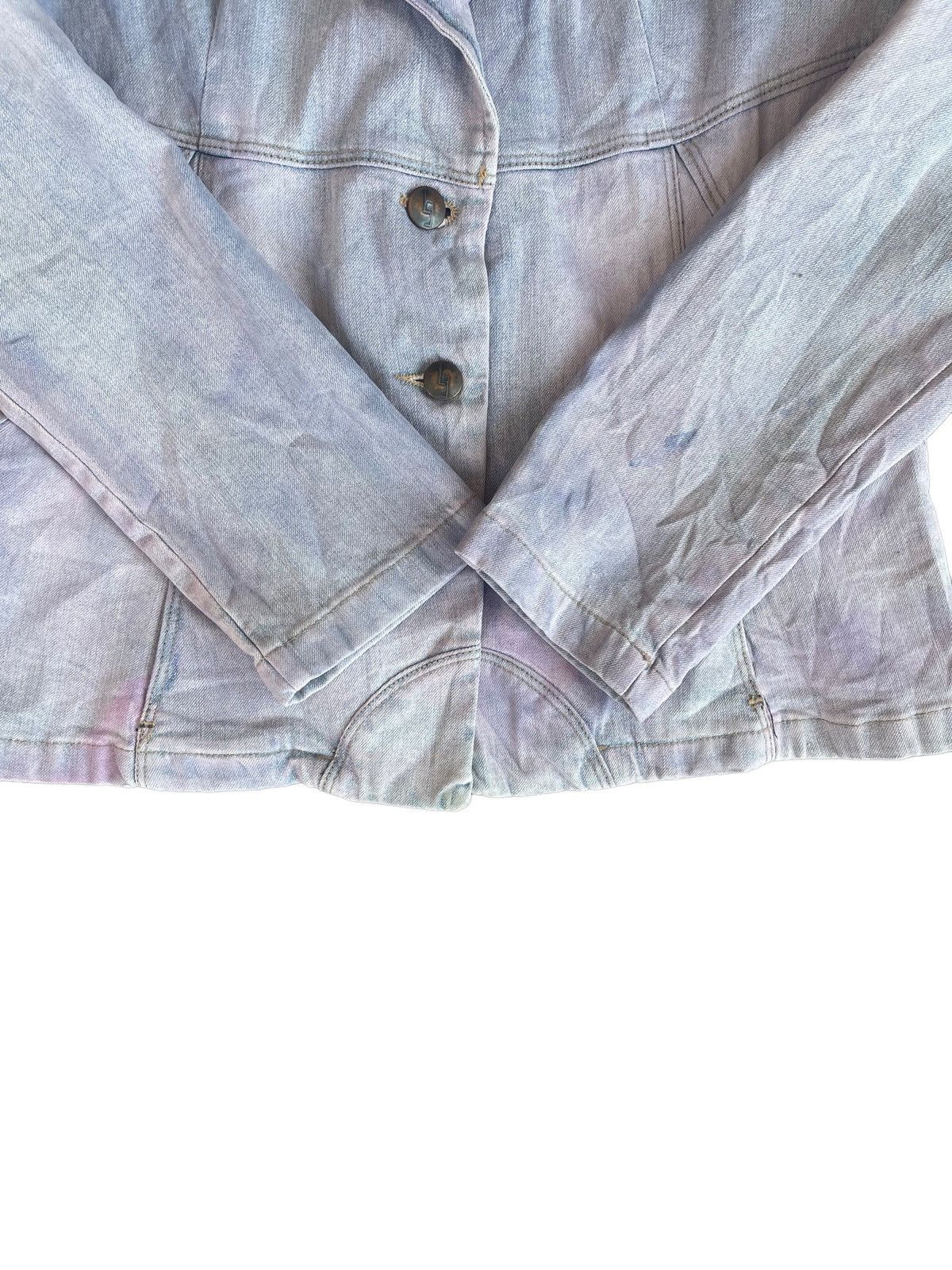 Karl Lagerfeld Lagerfeld Gallery By Diesel Purple/Blue Dyed Denim Jacket Size S / US 4 / IT 40 - 6 Thumbnail