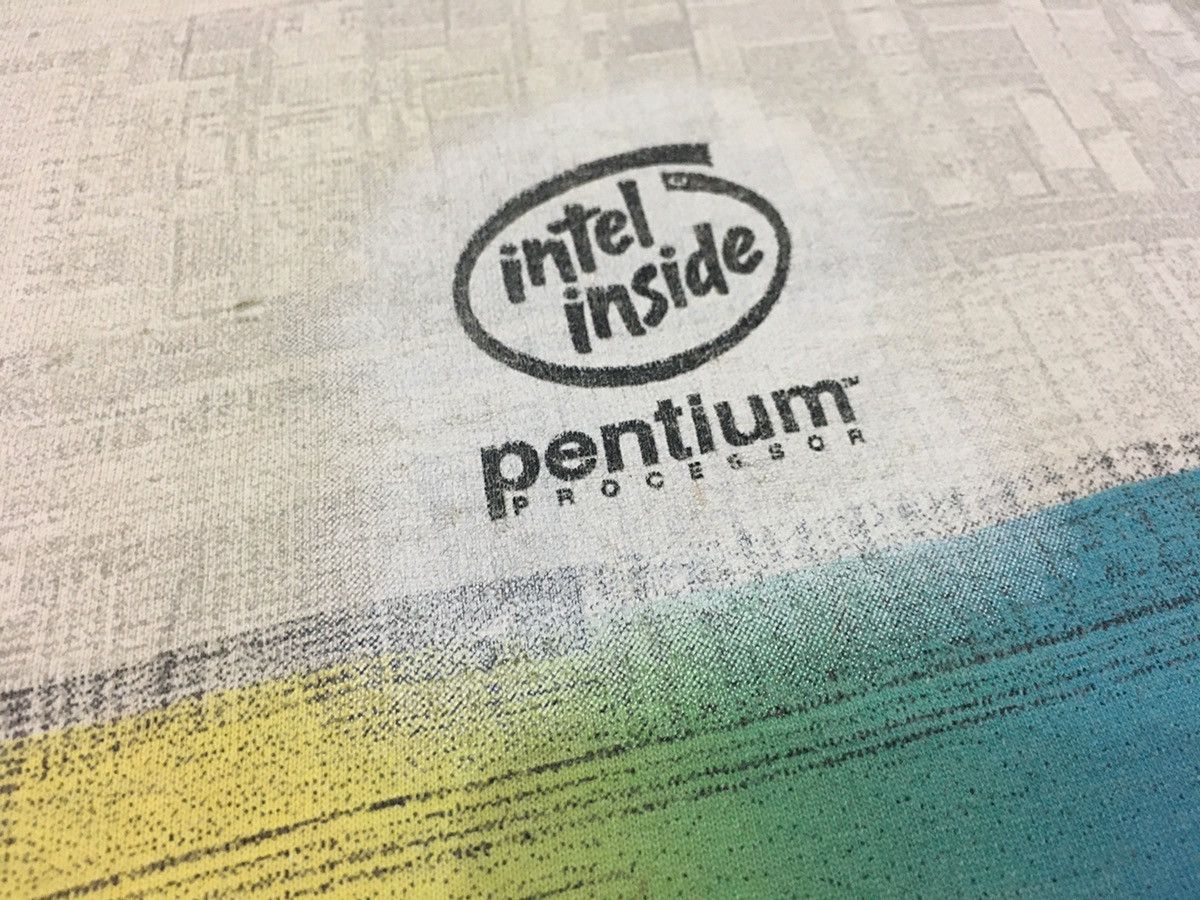 Microsoft × Vintage Vintage Intel Shirt Intel Inside Computer Processors System Size US XL / EU 56 / 4 - 5 Thumbnail