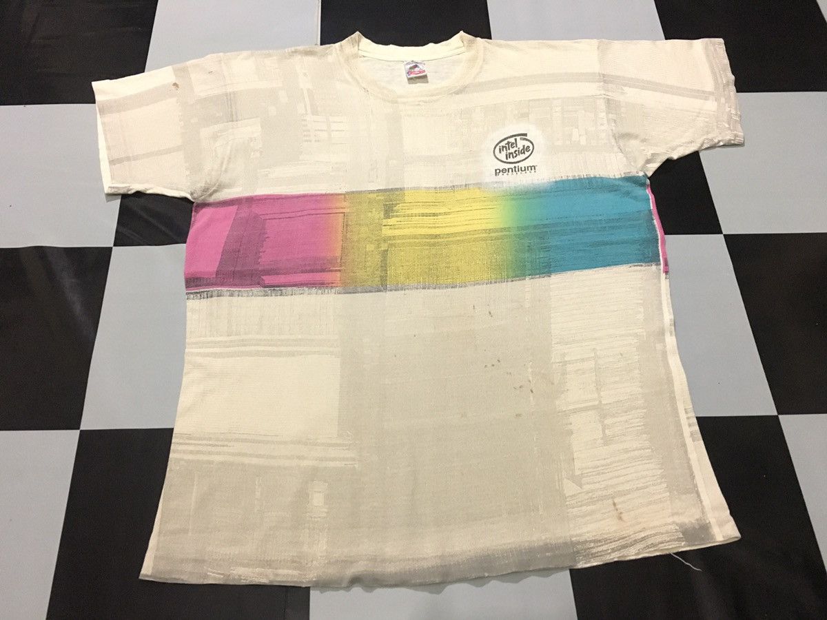 Microsoft × Vintage Vintage Intel Shirt Intel Inside Computer Processors System Size US XL / EU 56 / 4 - 2 Thumbnail