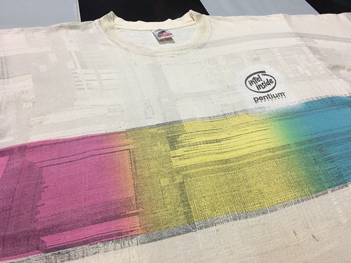 Microsoft × Vintage Vintage Intel Shirt Intel Inside Computer Processors System Size US XL / EU 56 / 4 - 1 Thumbnail