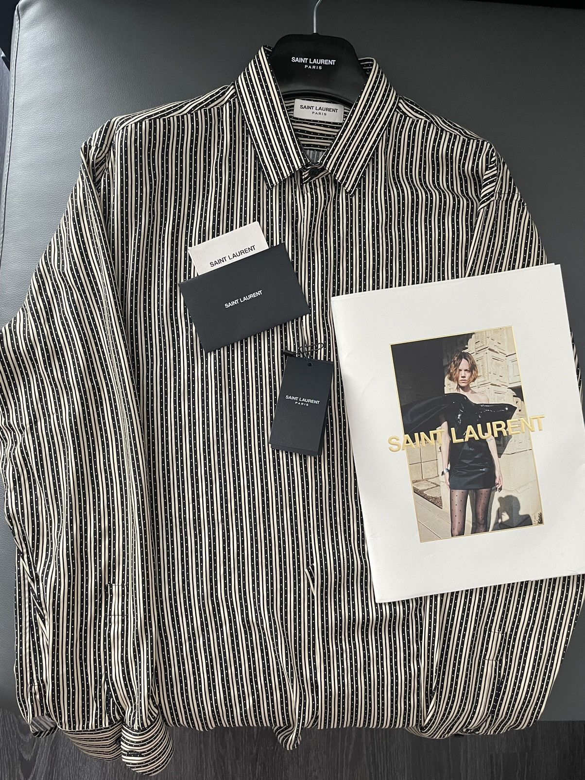 Saint Laurent Paris × Yves Saint Laurent Brand New Super Runway Limited Edition Chemise Viscose Shirt Size US M / EU 48-50 / 2 - 18 Thumbnail